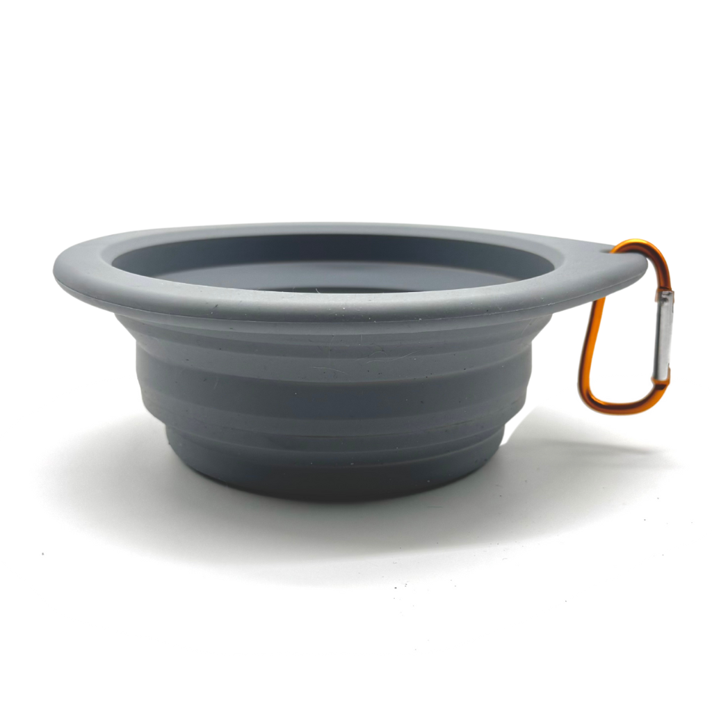 Woofstuff-Faltbarer-Reisenapf-The-Solo-Bowl-Grey