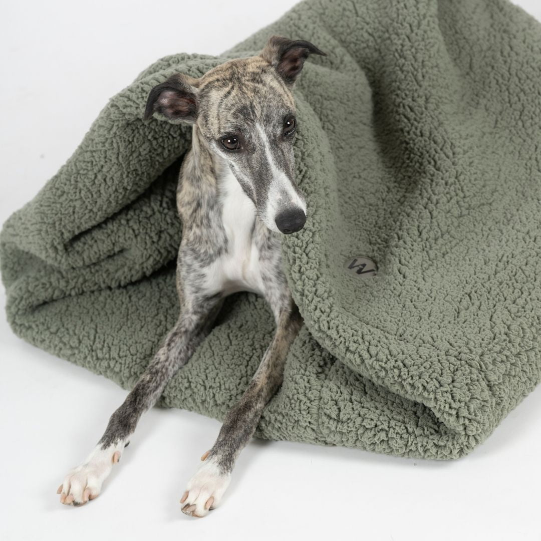 Woofstuff-Hundeschlafsack-Teddy-Soft-Olive-Hund-5