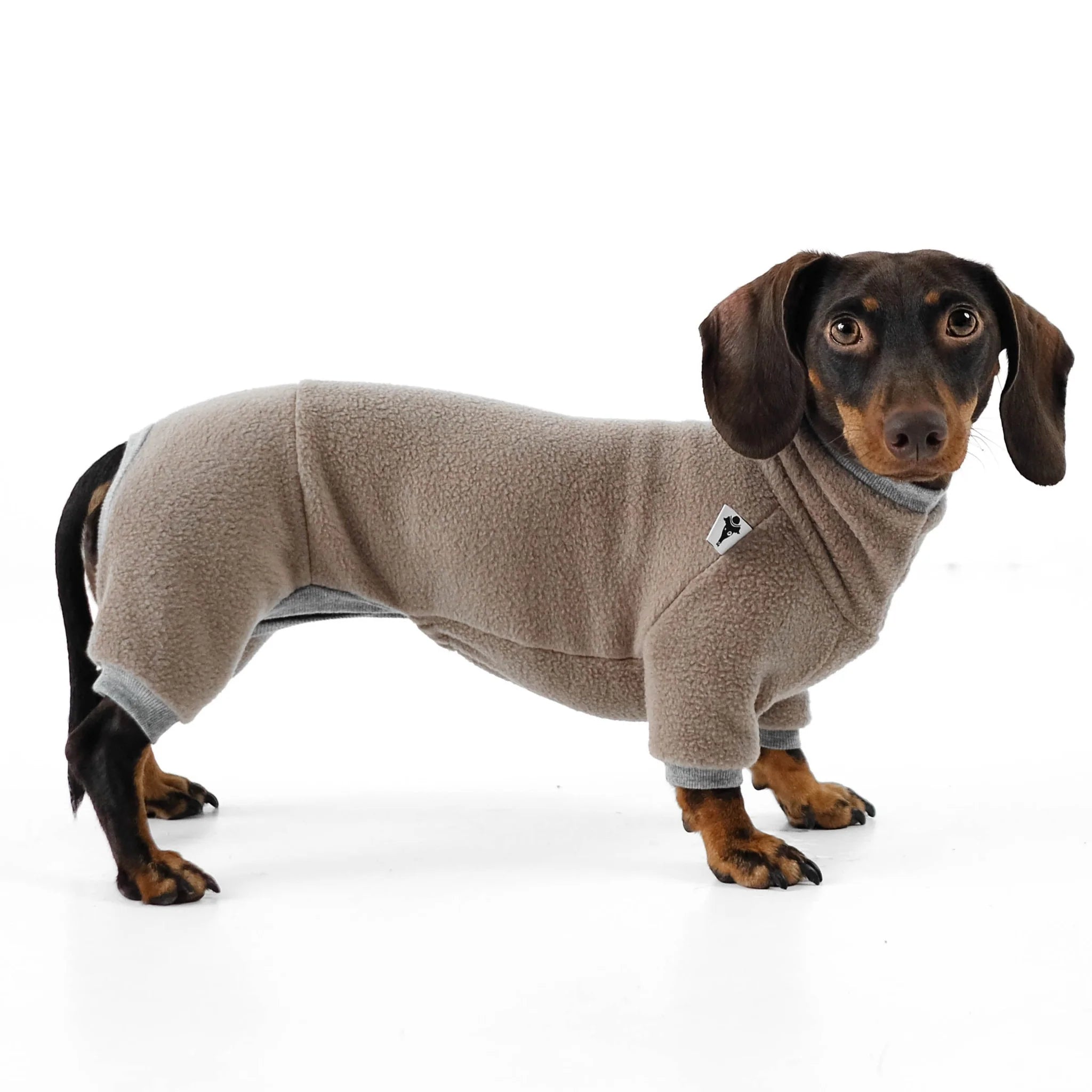 arma-Hund-Polar-Fleece-Overall-Dackel-Walnut