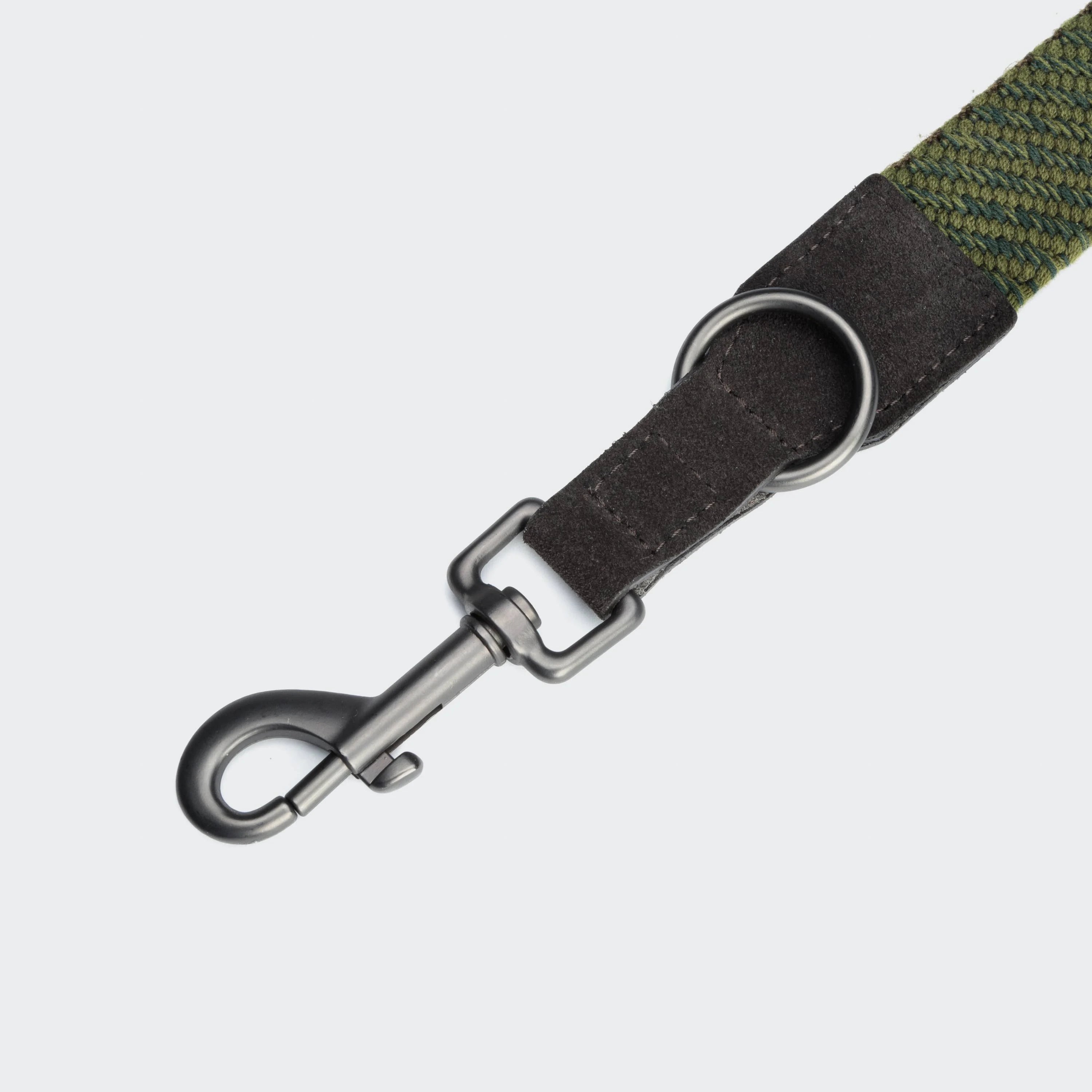 Cloud7-Hundeleine-Grunewald-Green-Coffee-Karabiner