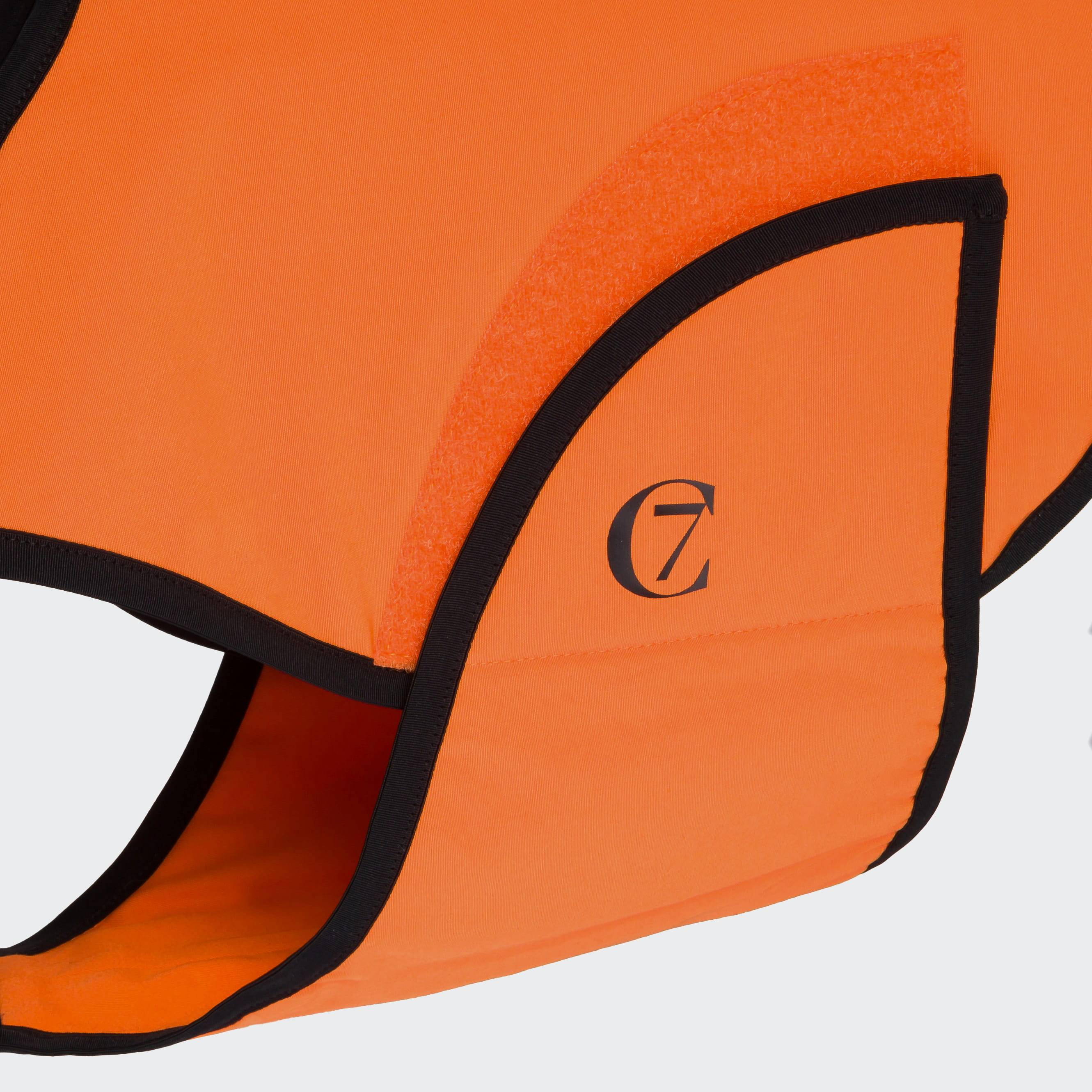 Cloud7-Hunde-Kühlweste-Iceland-Neon-Orange-Verschluss