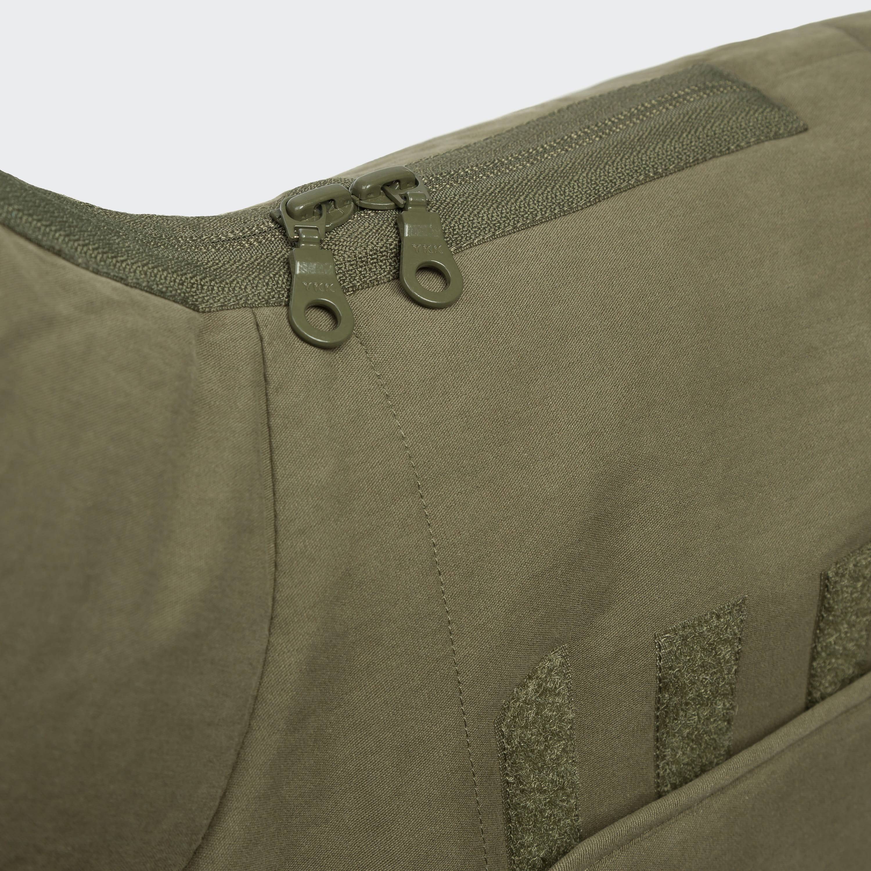 Cloud7-Hundemantel-Winter-Yukon-Teddy-Khaki-Reißverschluss