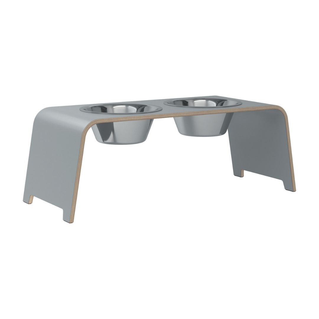 dogBar-Napfständer-Grau-Edelstahl-L