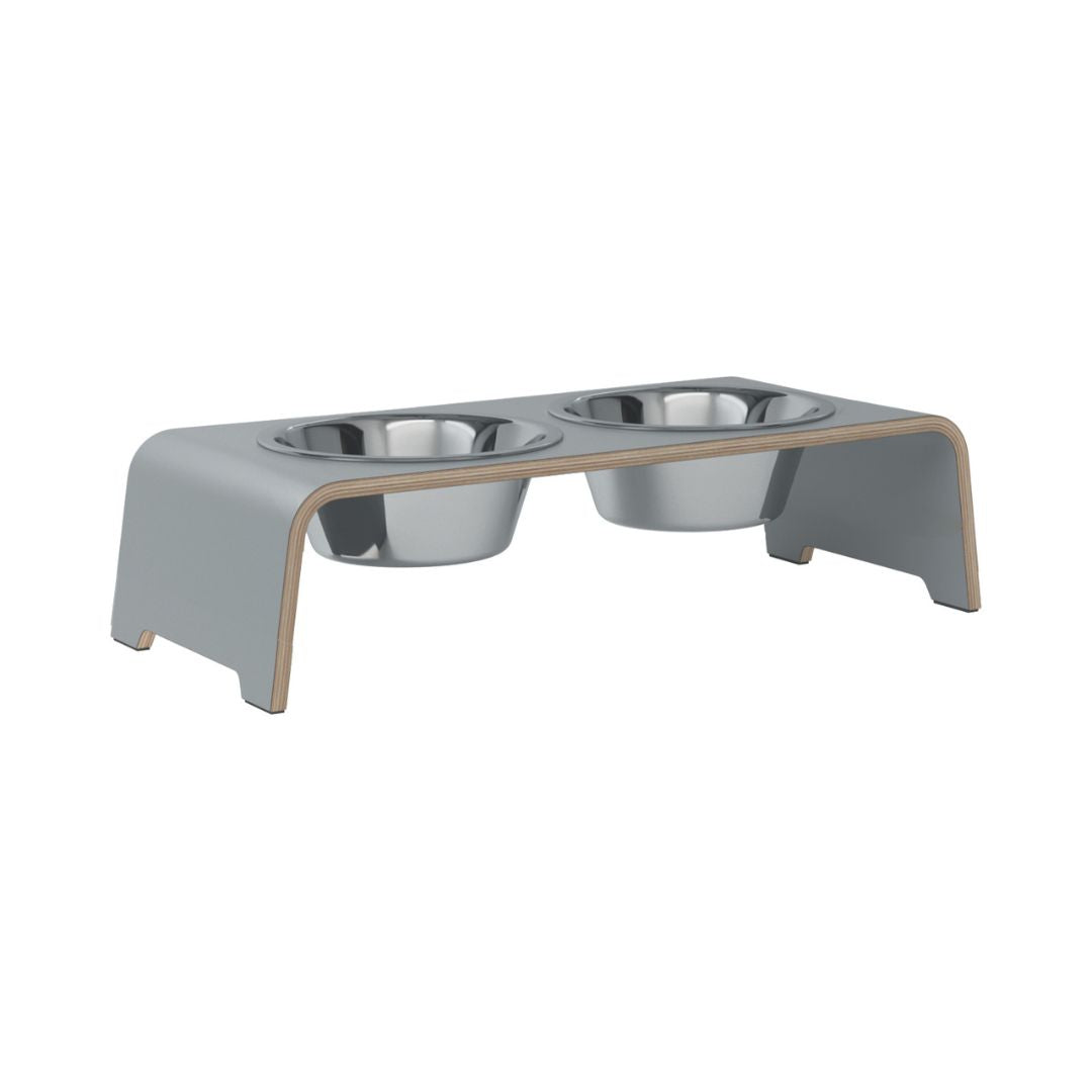 dogBar-Napfständer-Grau-Edelstahl-MSmall
