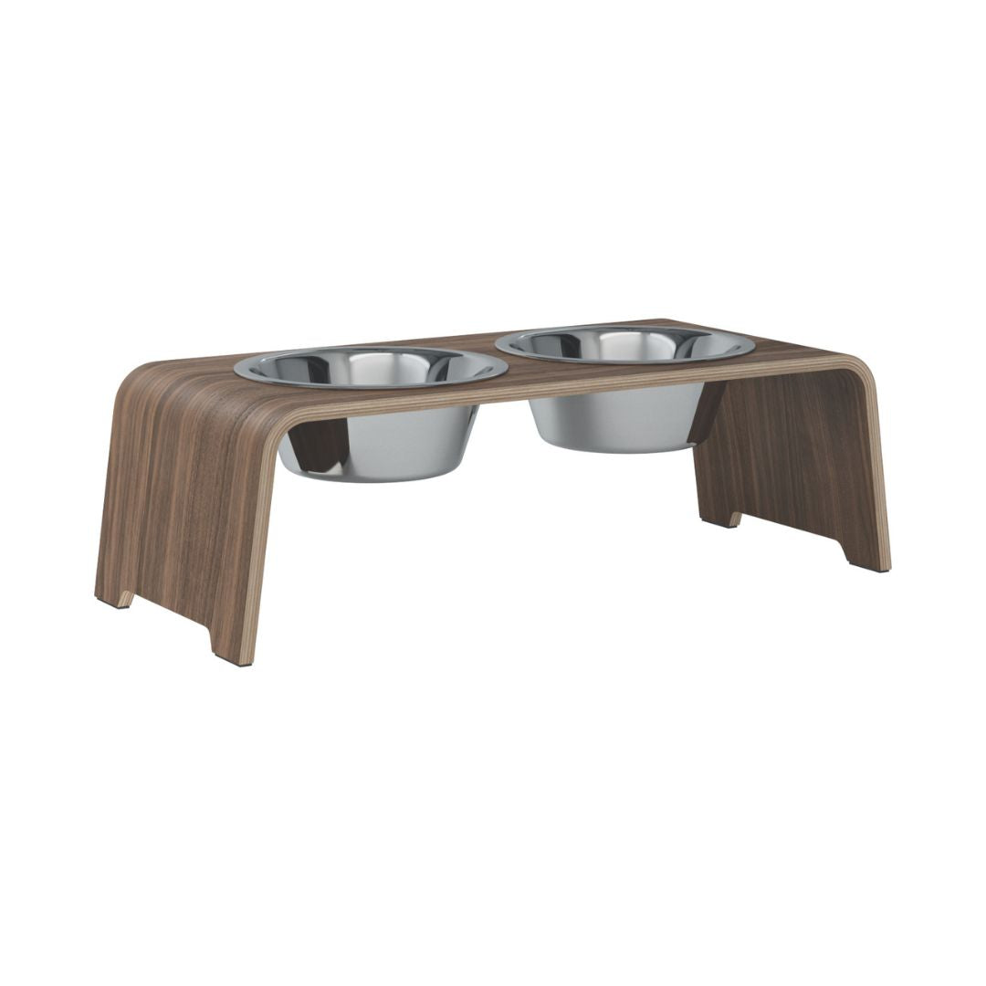 dogBar-Napfständer-Nussbaum-Edelstahl-M