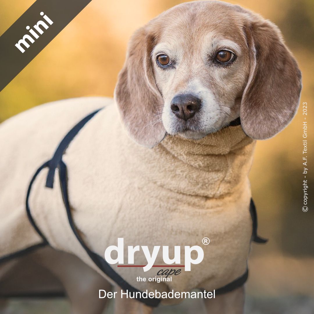 Hundebademantel-Dryup-Cape-Mini-Sand-Hund