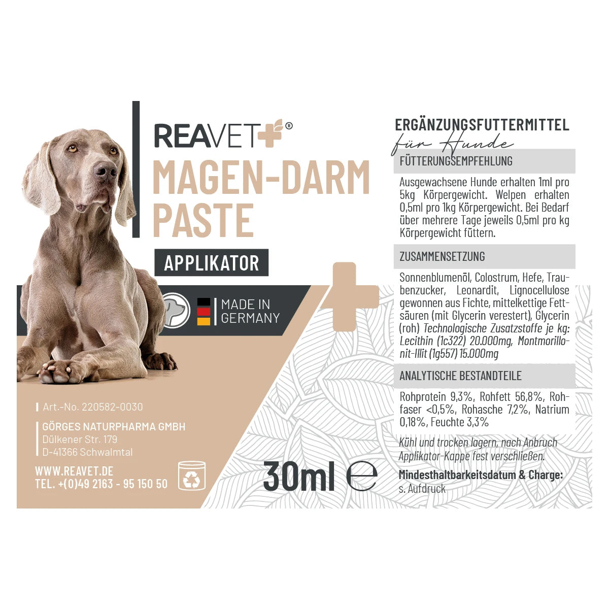 REAVET-Magen-Darm-Paste-Beschreibung