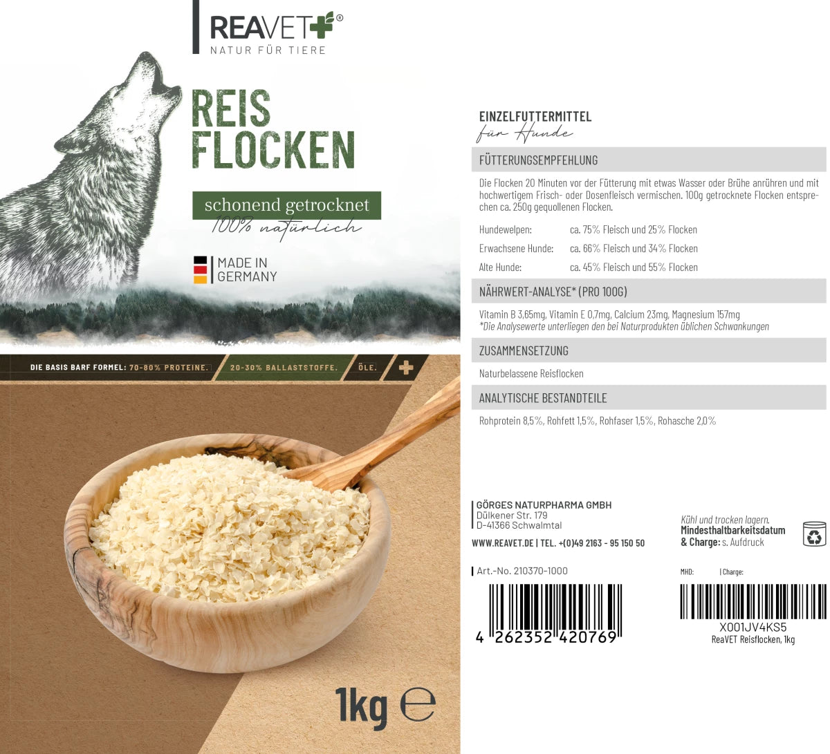ReaVet-Reisflocken-Etikett