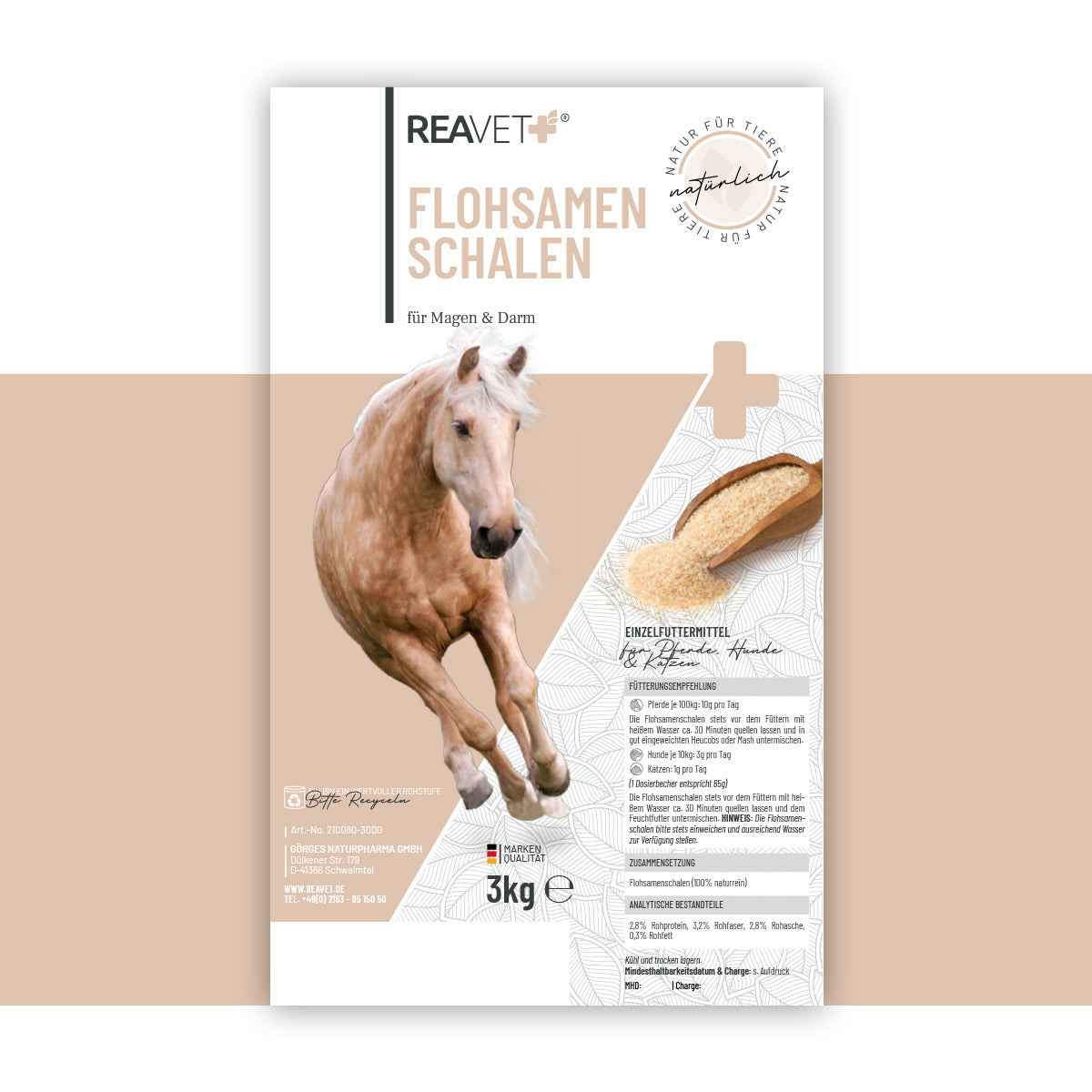 ReaVet-Flohsamenschalen-3kg-Etikett