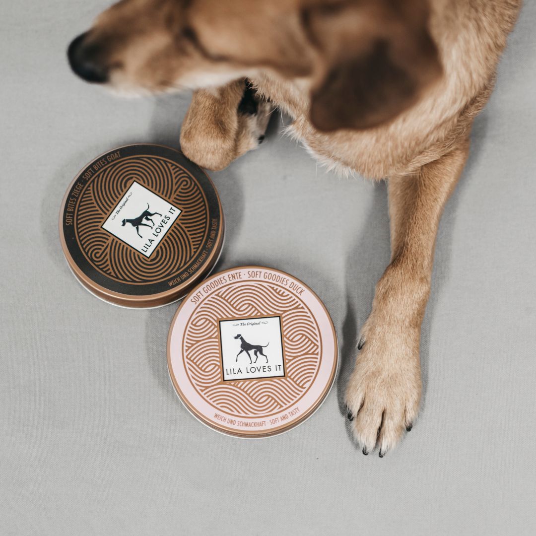 Lila-Loves-It-Soft-Bites-Hundeleckerlis-Ziege-Ente