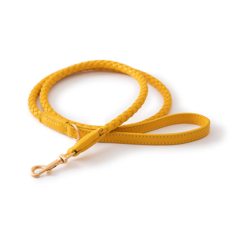 2.8-duepuntootto-ferdinando-leather-leash-hundeleine-tuscan-yellow-Leine