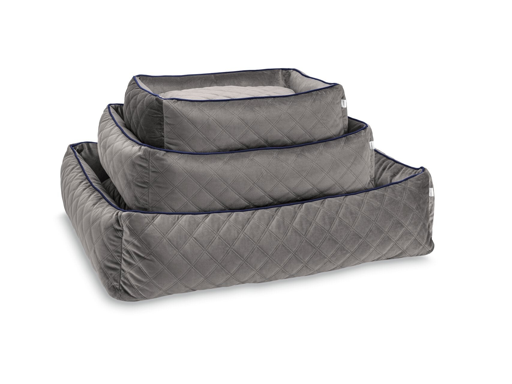 Laboni-Classic-Hundebett-Oxford-Grey-alle-Größen