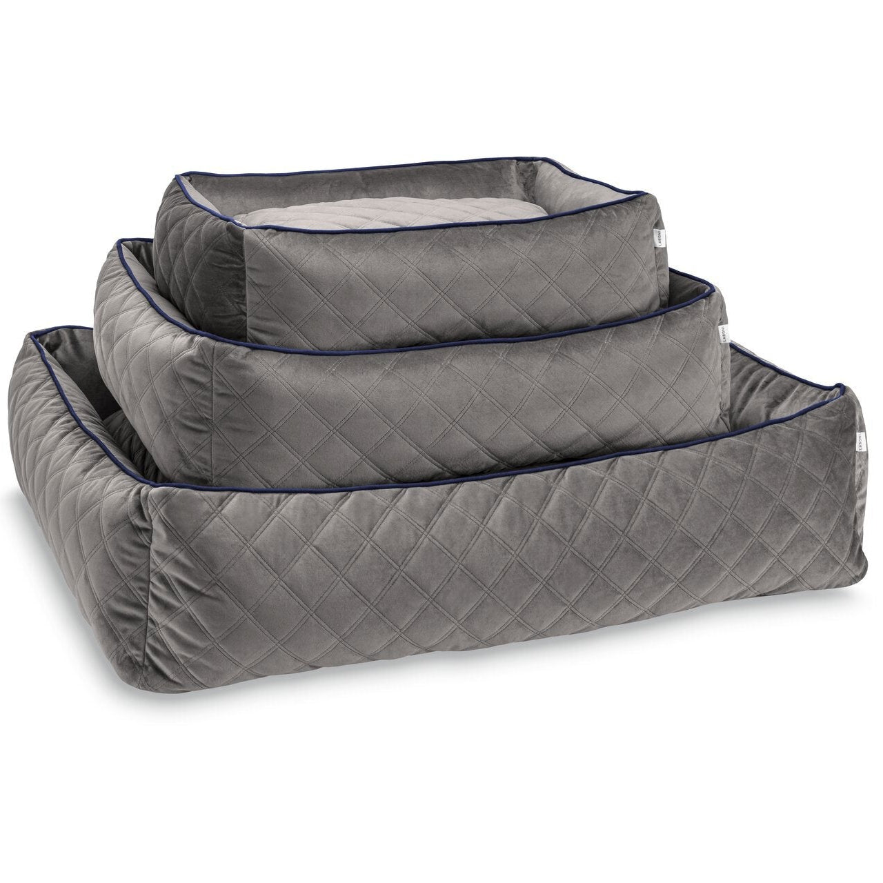 Laboni-Classic-Hundebett-Oxford-Grey-alle-Größen