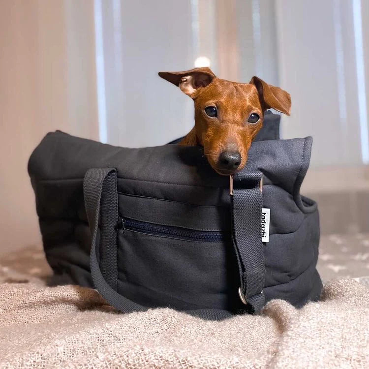 Tadazhi-Hundetragetasche-Rio-Warm-Grey-Hund