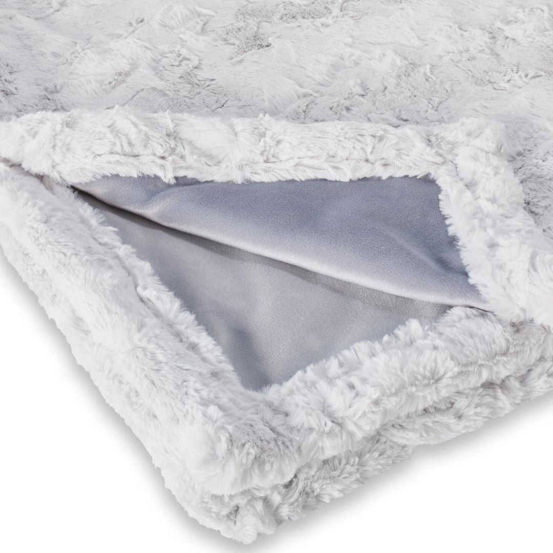 Laboni-Hundedecke-Cozy-light-grey-Detail