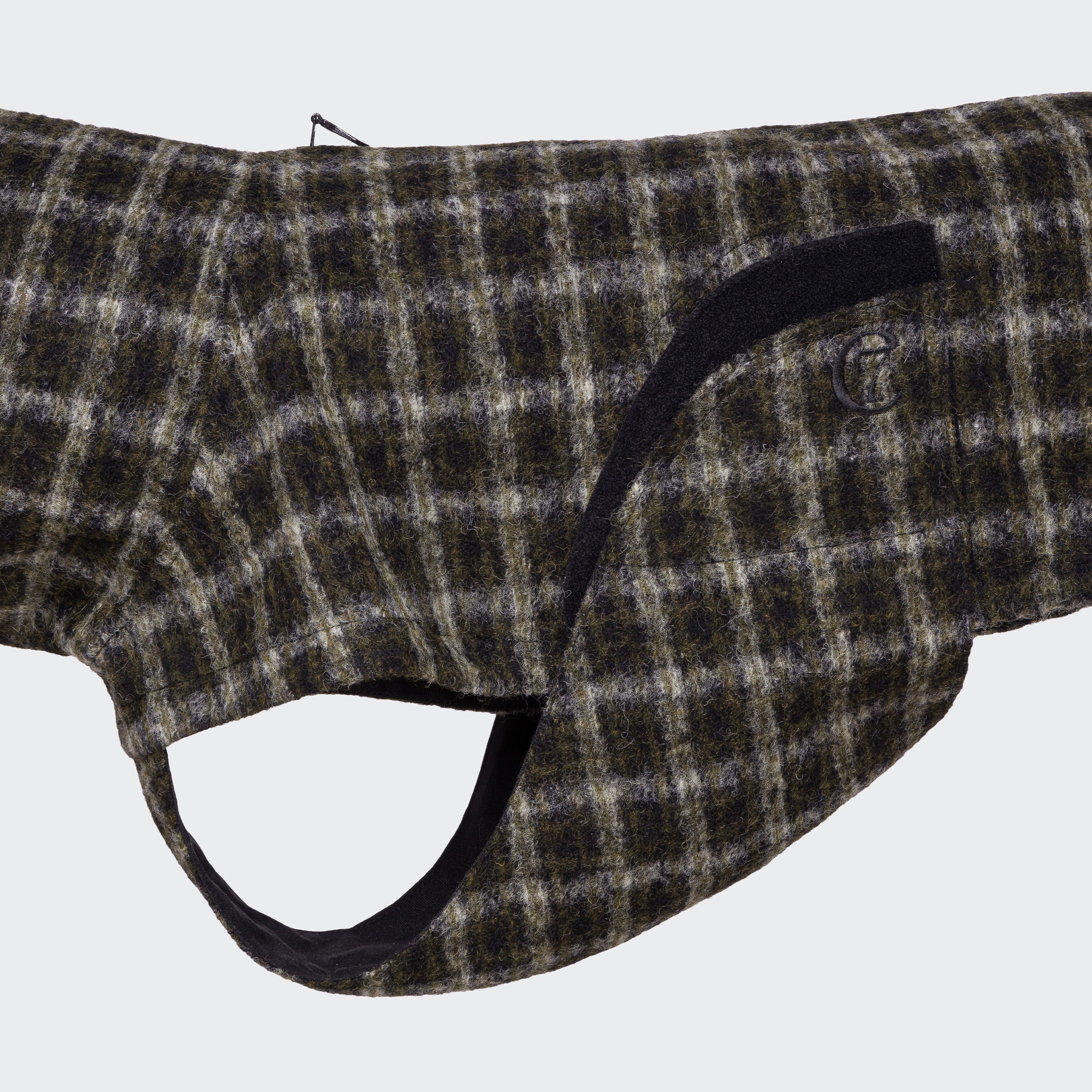 Cloud7-Hundemantel-Glasgow-Plaid-Green-Verschluss