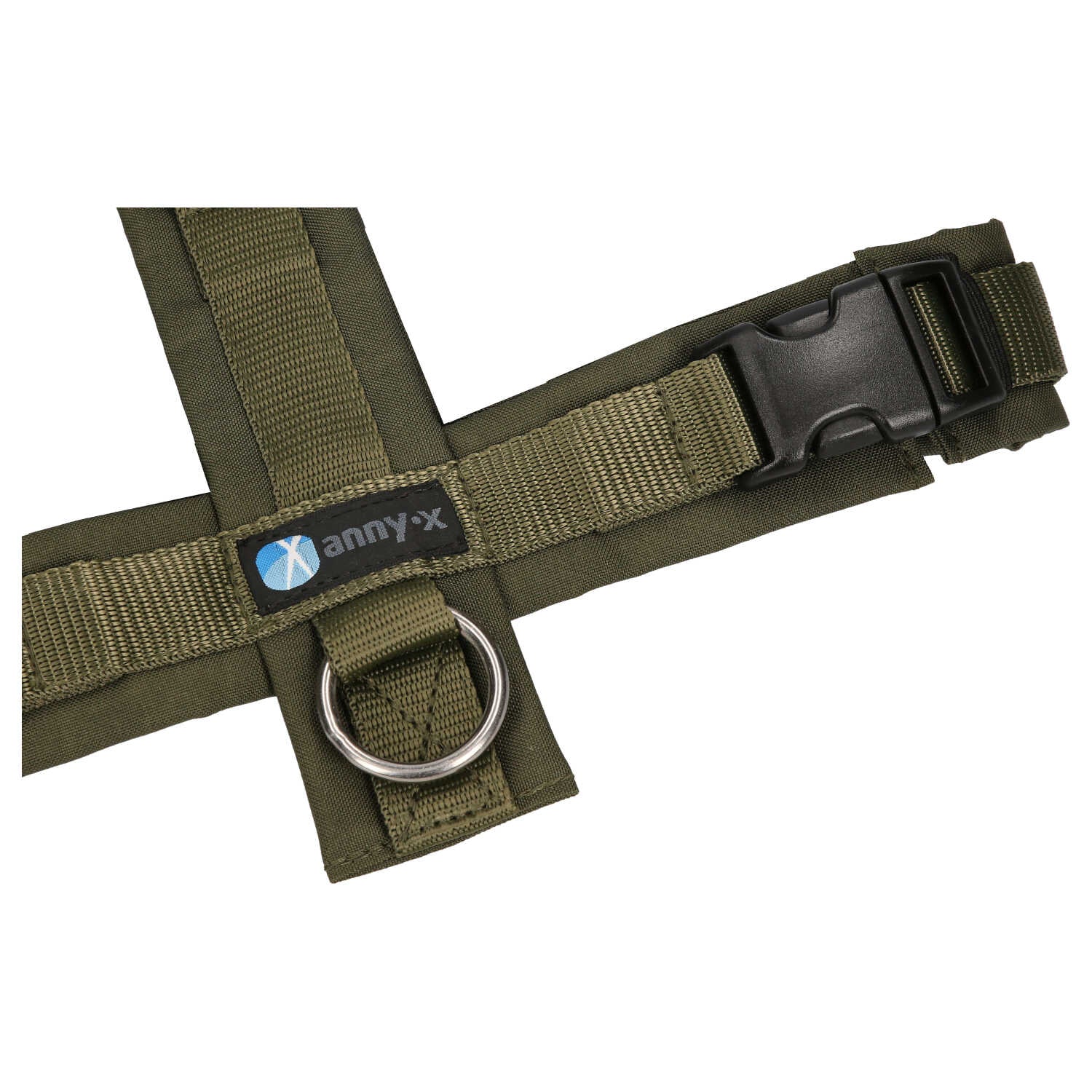 Annyx-Hundegeschirr-Fun-Oliv-Oliv-Detail