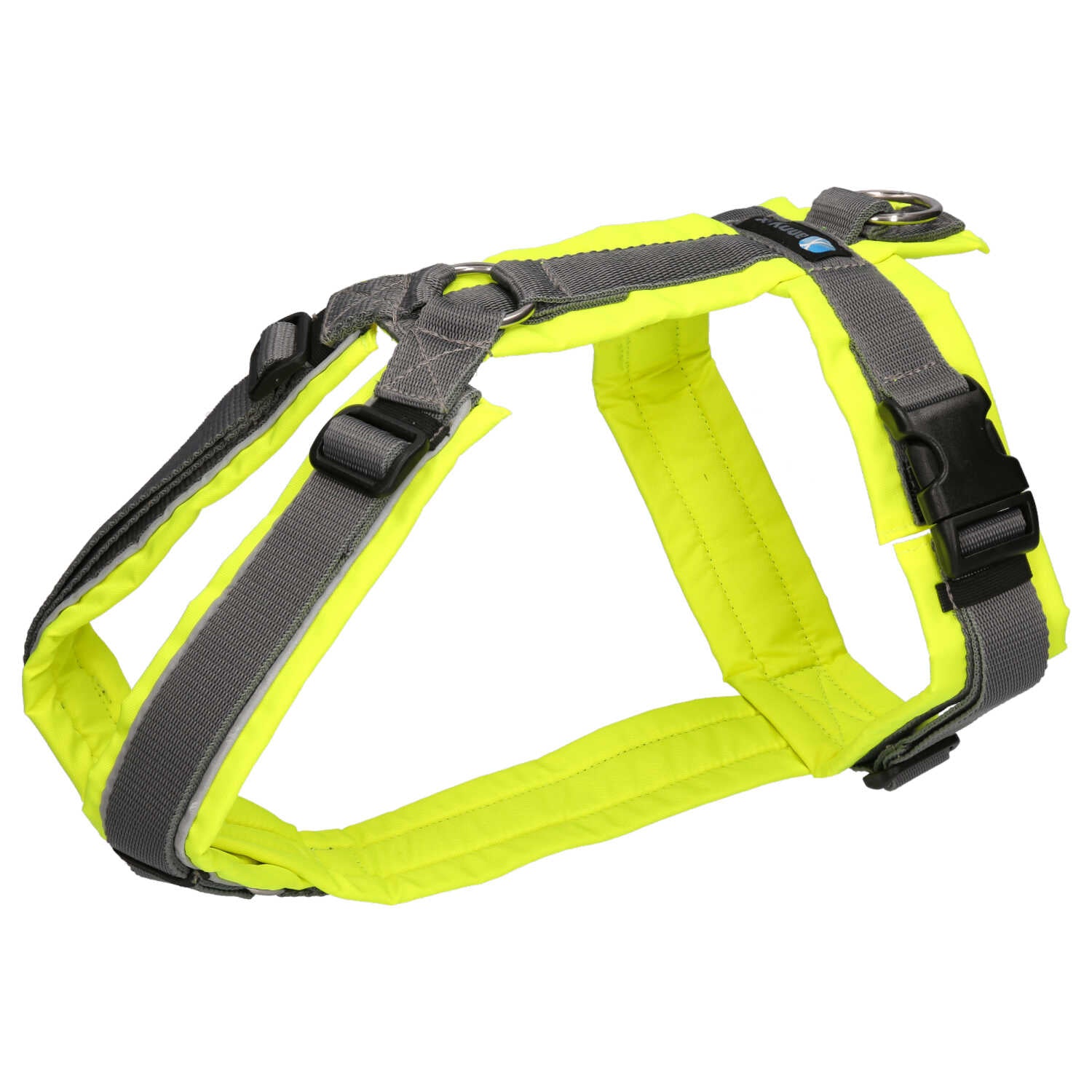 AnnyX-Hundegeschirr-Protect-leuchtgelb-grau