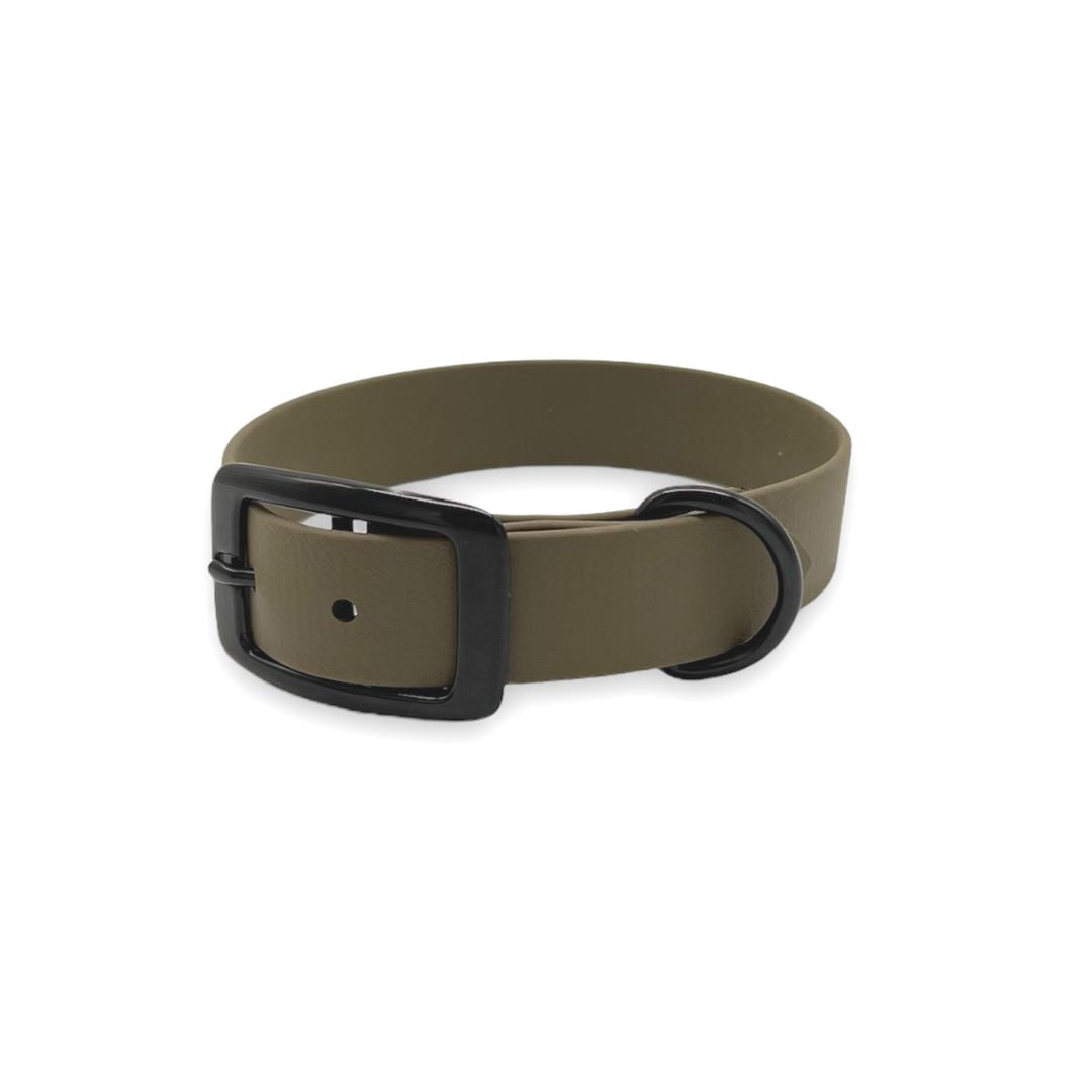 Hundehalsband-Neo-BioThane-Olive