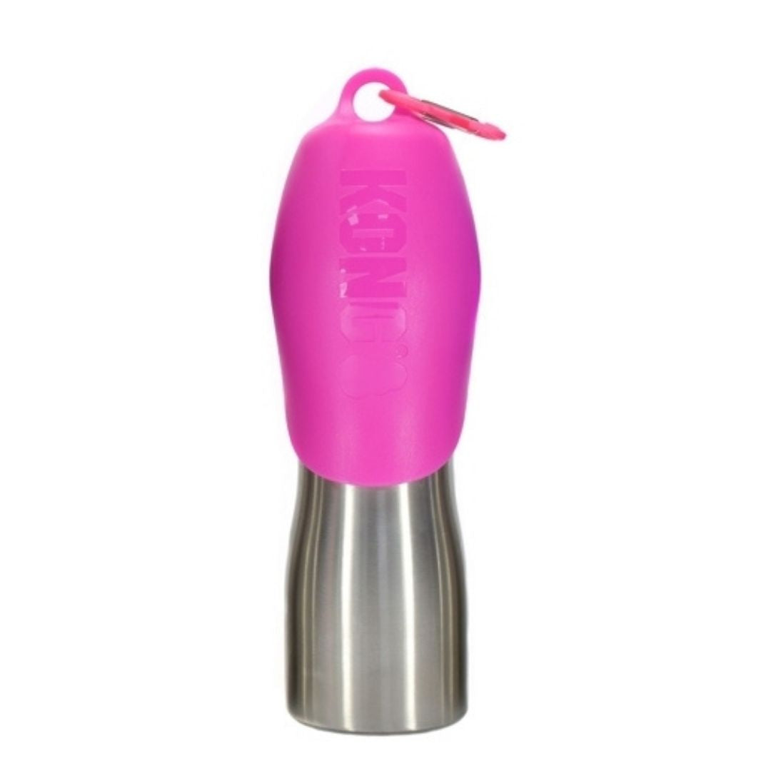 KONG-Trinkflasche-mit-Napf-Pink