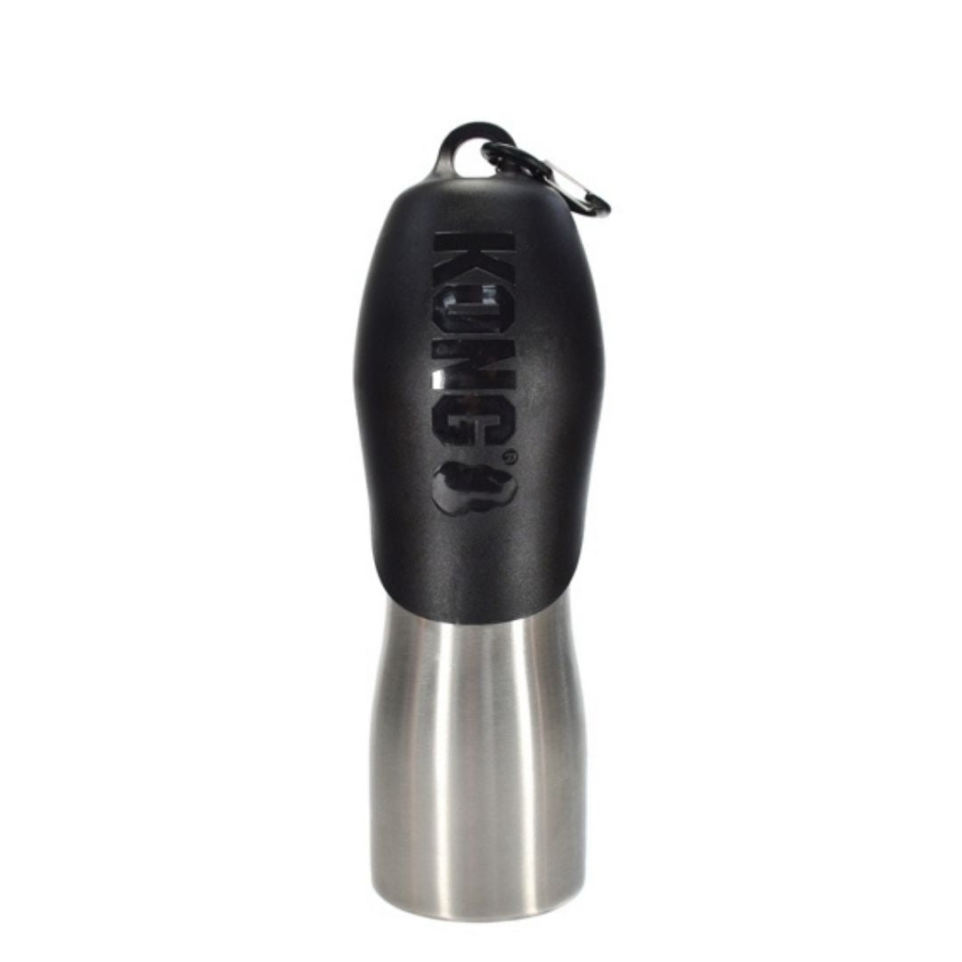 KONG-Trinkflasche-mit-Napf-Schwarz