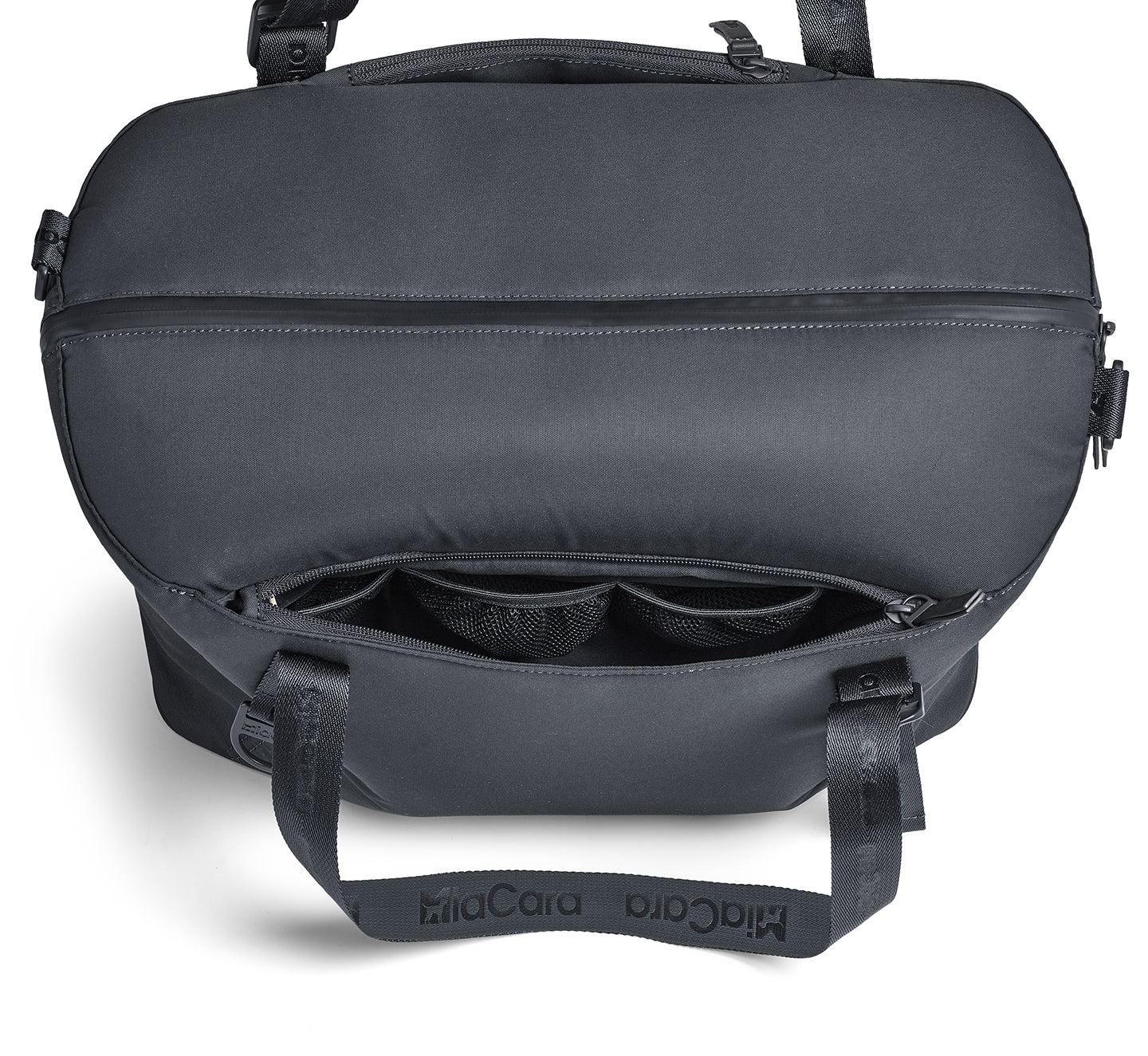MiaCara-Vacanza-Weekender-Reisetasche-Asphalt-Fächer