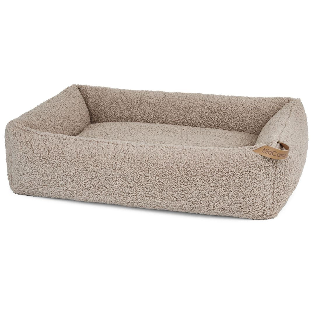 MiaCara-Senso-Hundebett-Box-Bett-Greige