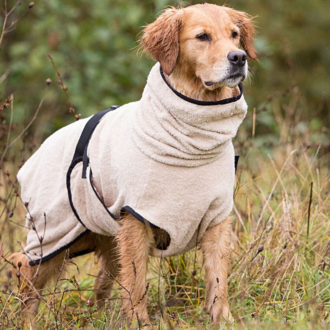 Hundebademantel-Dryup-Cape-Sand