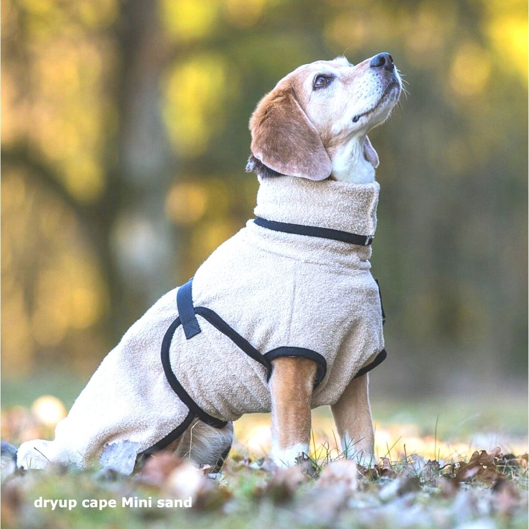 Hundebademantel-Dryup-Cape-Mini-Sand