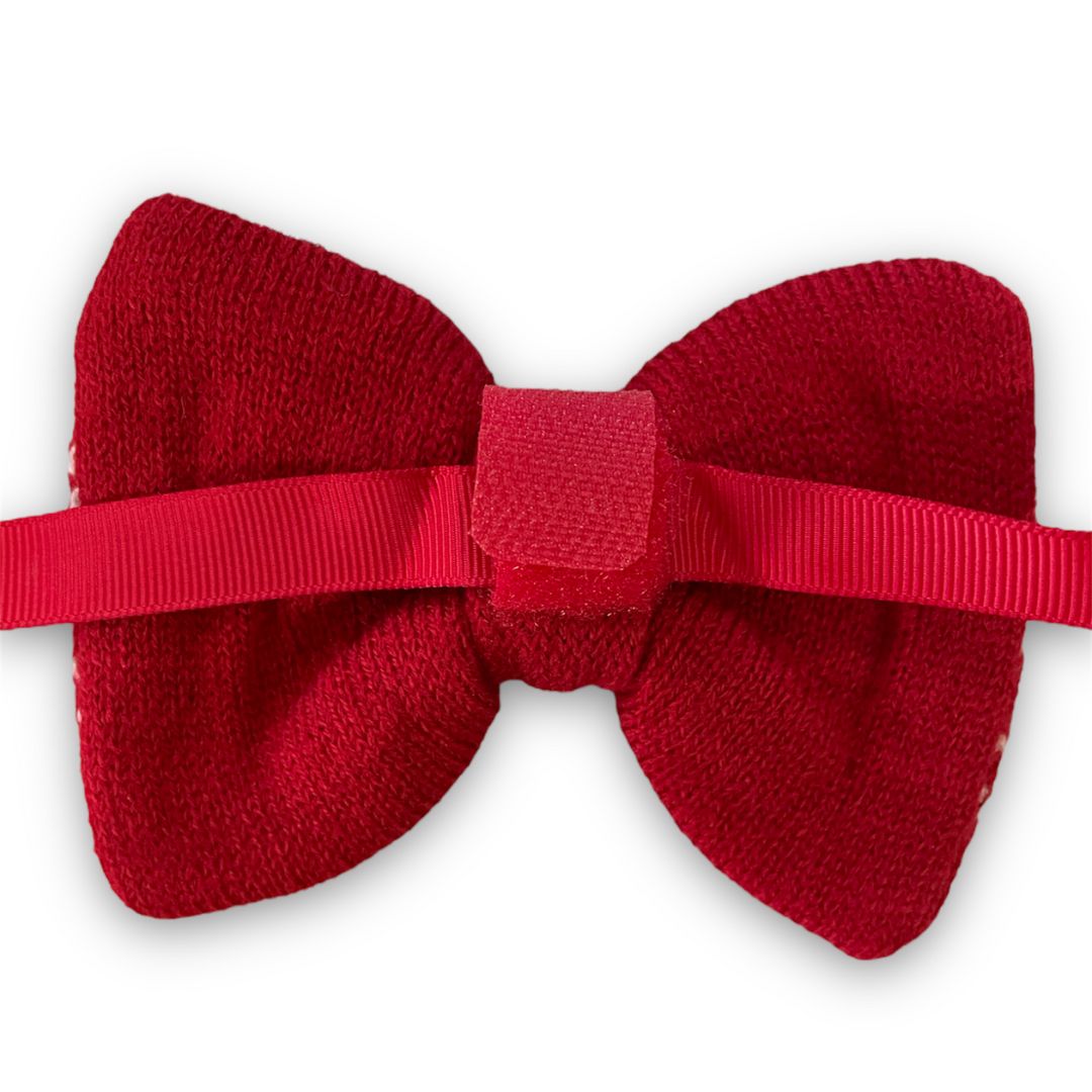 Beeztees-Weihnachtsfliege-Hundefliege-Rot-Rückseite