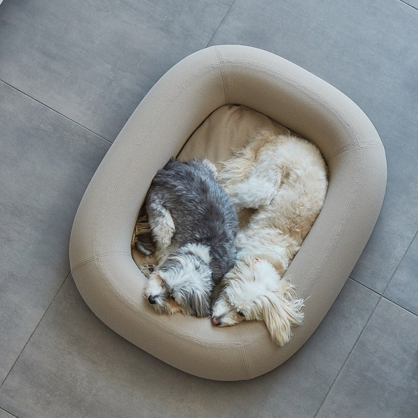 MiaCara-Hundebett-Barca-Taupe-oben