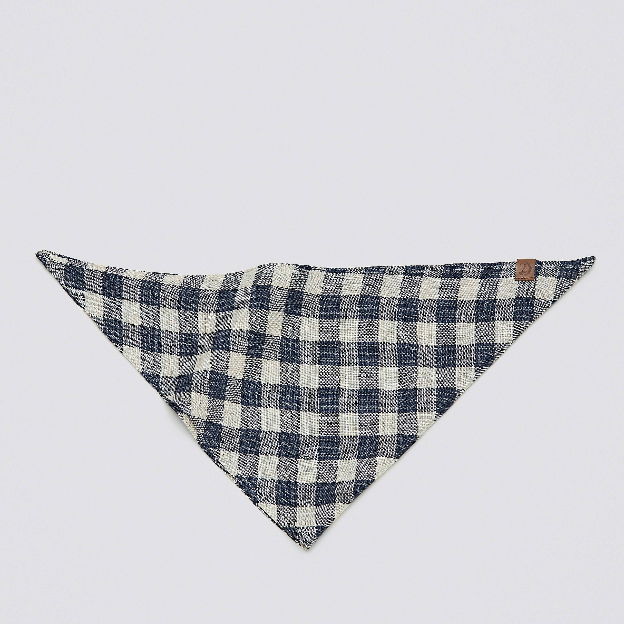 Cloud7-Hundebandana-Hundehalstuch-Dark-Blue-Beige-offen