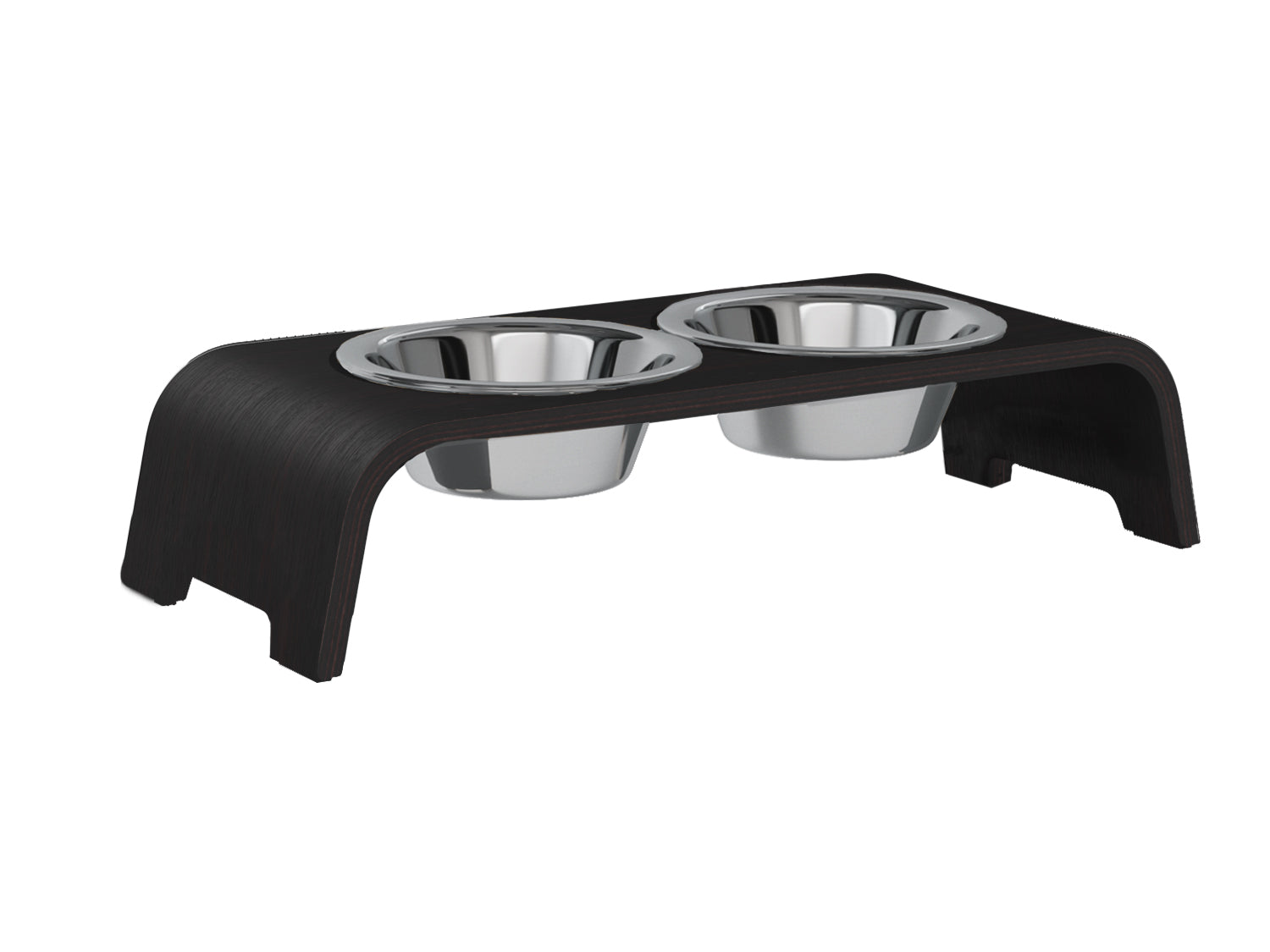 dogBar-Napfständer-Eiche-Dunkel-Edelstahl-Small-Large
