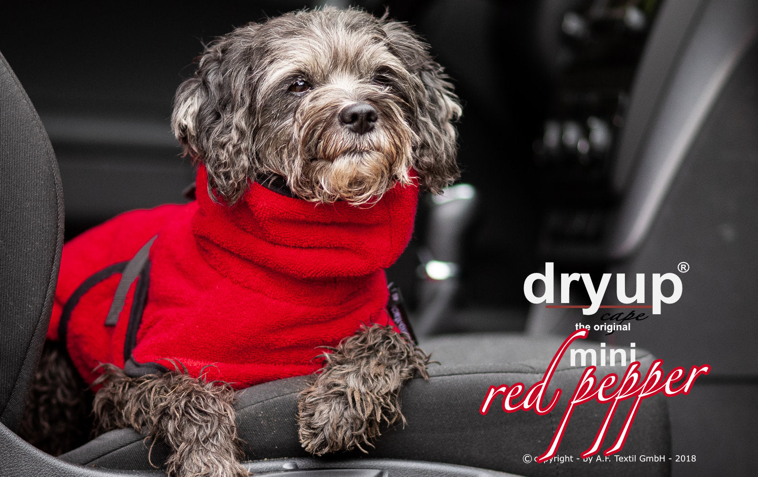 Hundebademantel-Dryup-Cape-Mini-Red-Pepper-Hund