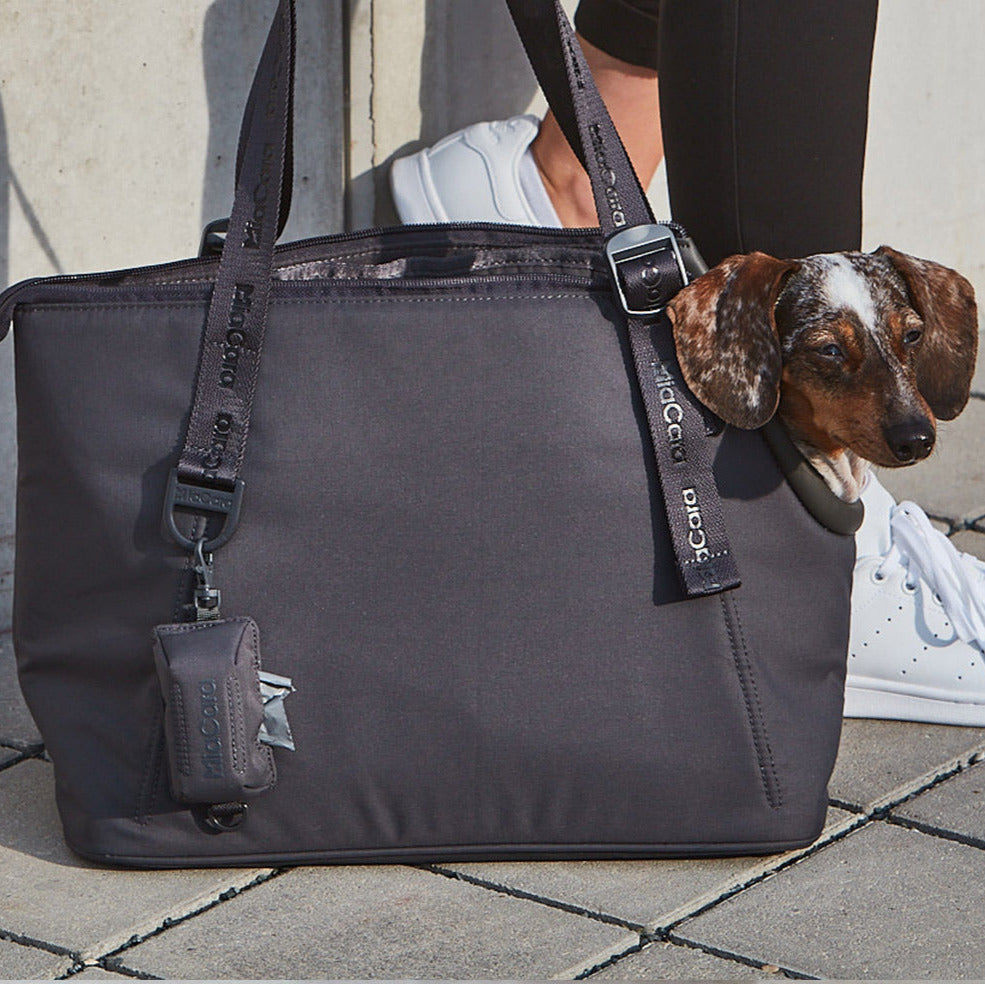MiaCara-Kotbeutelspender-Poop-Beutel-Halter-Sacchetto-Asphalt-Tasche