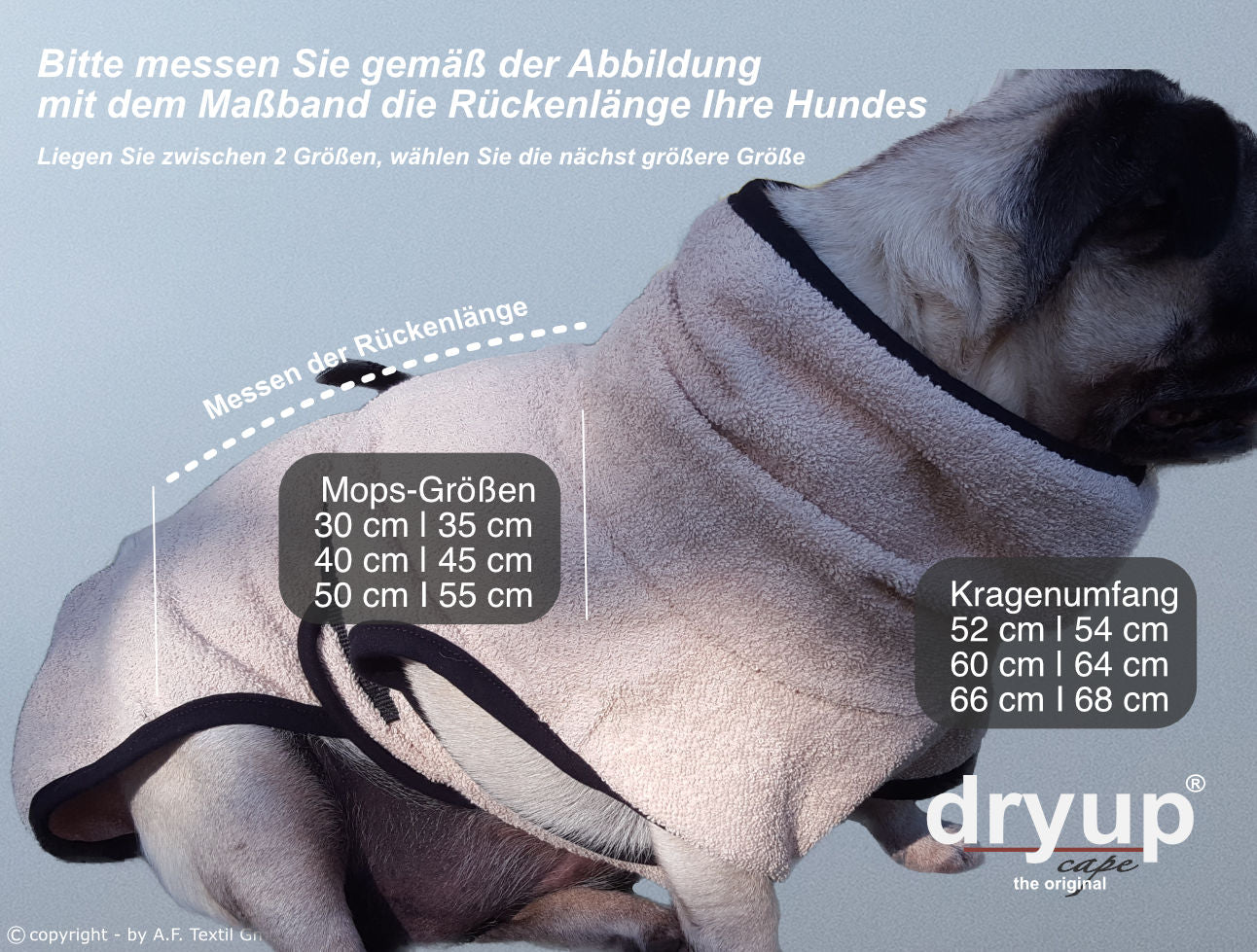 dryup-cape-mops-sand-sideHundebademantel-Dryup-Cape-Mops-Sand-Größentabelle