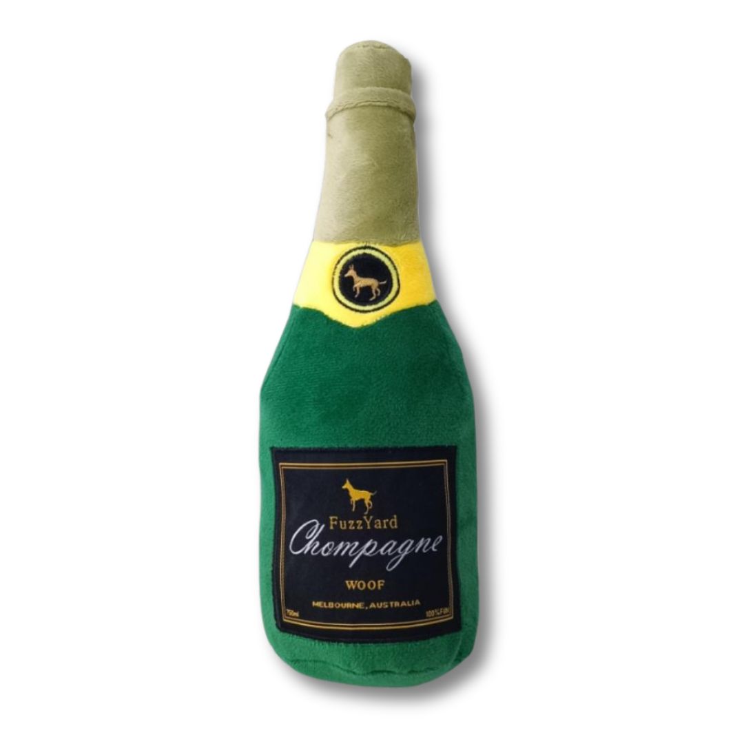 Fuzzyard-Hundespielzeug-Chompagne-Champagner