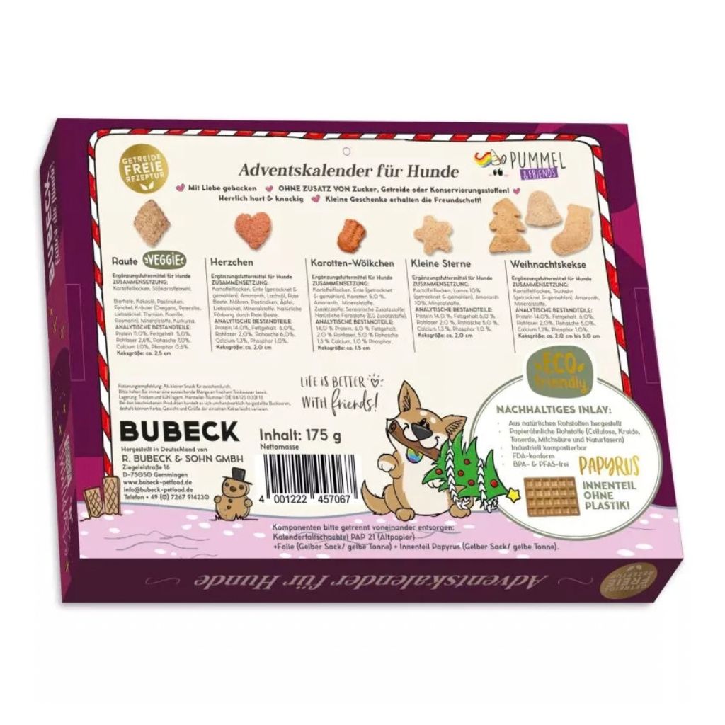 Bubeck-Hundeadventskalender-Pummeleinhorn-Rückseite