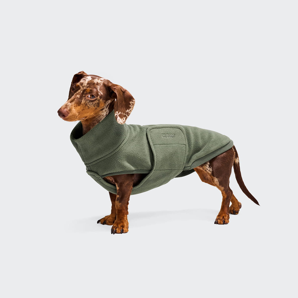 Hundepullover Derby DACKEL 2.0 Soft Fleece Khaki
