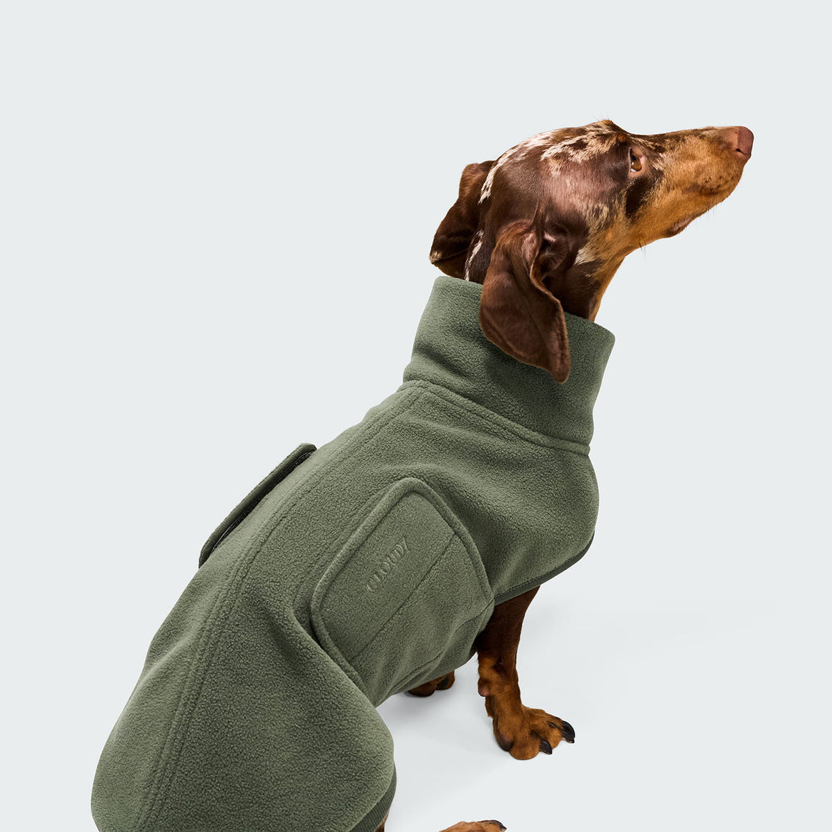 Hundepullover Derby DACKEL 2.0 Soft Fleece Khaki