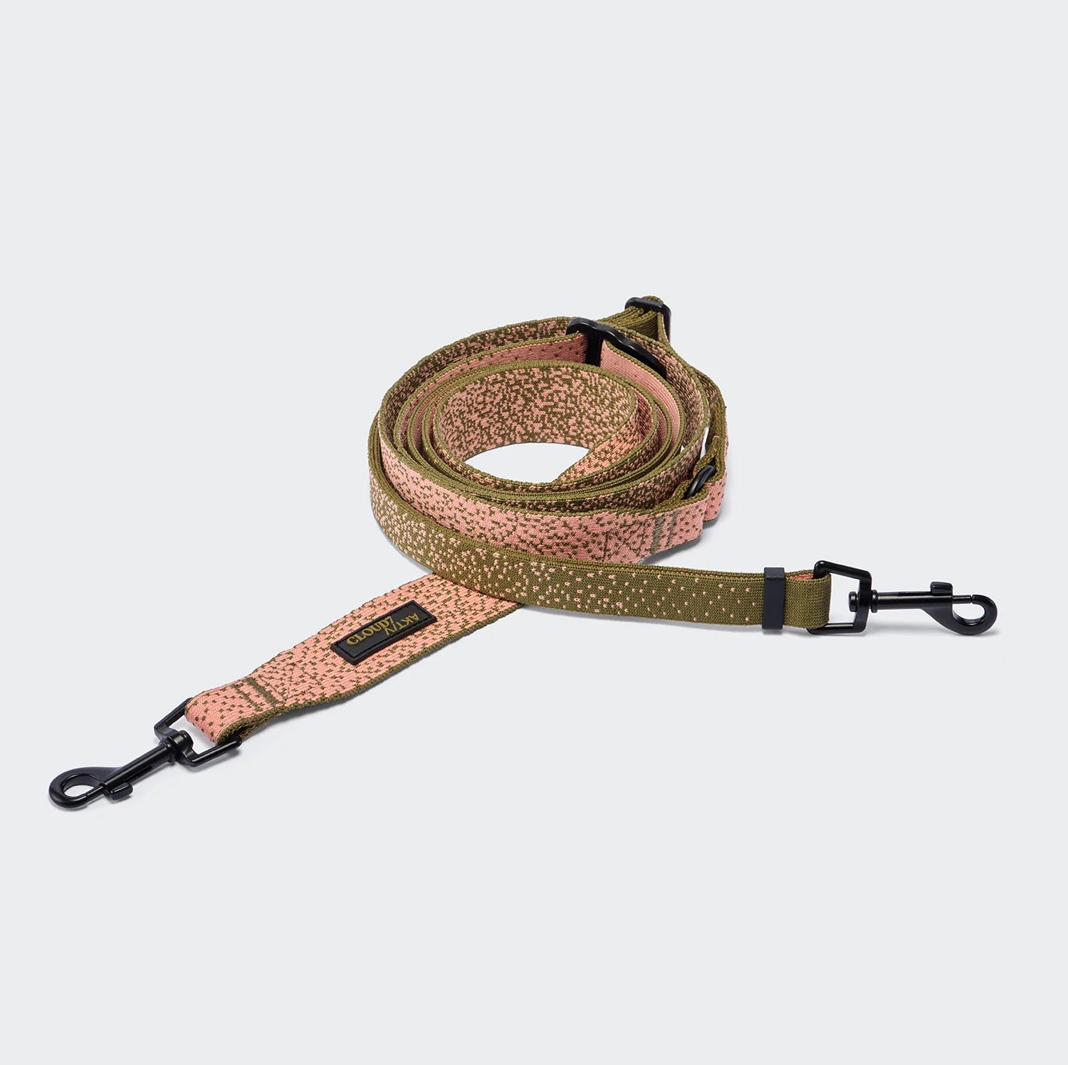Cloud7-AKTIV-Hundeleine-Knit-L-3-Khaki-Peach