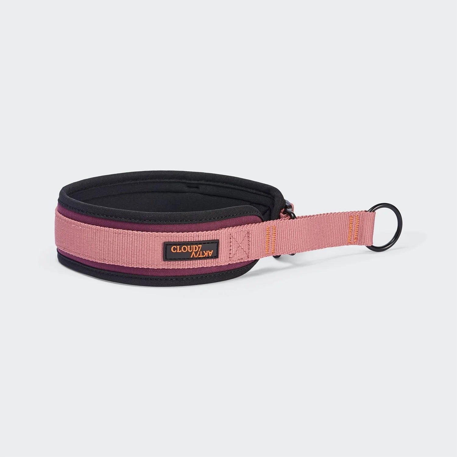 Cloud7-C1-Zugstopp-Halsband-AKTIV-Aubergine-SoftRose