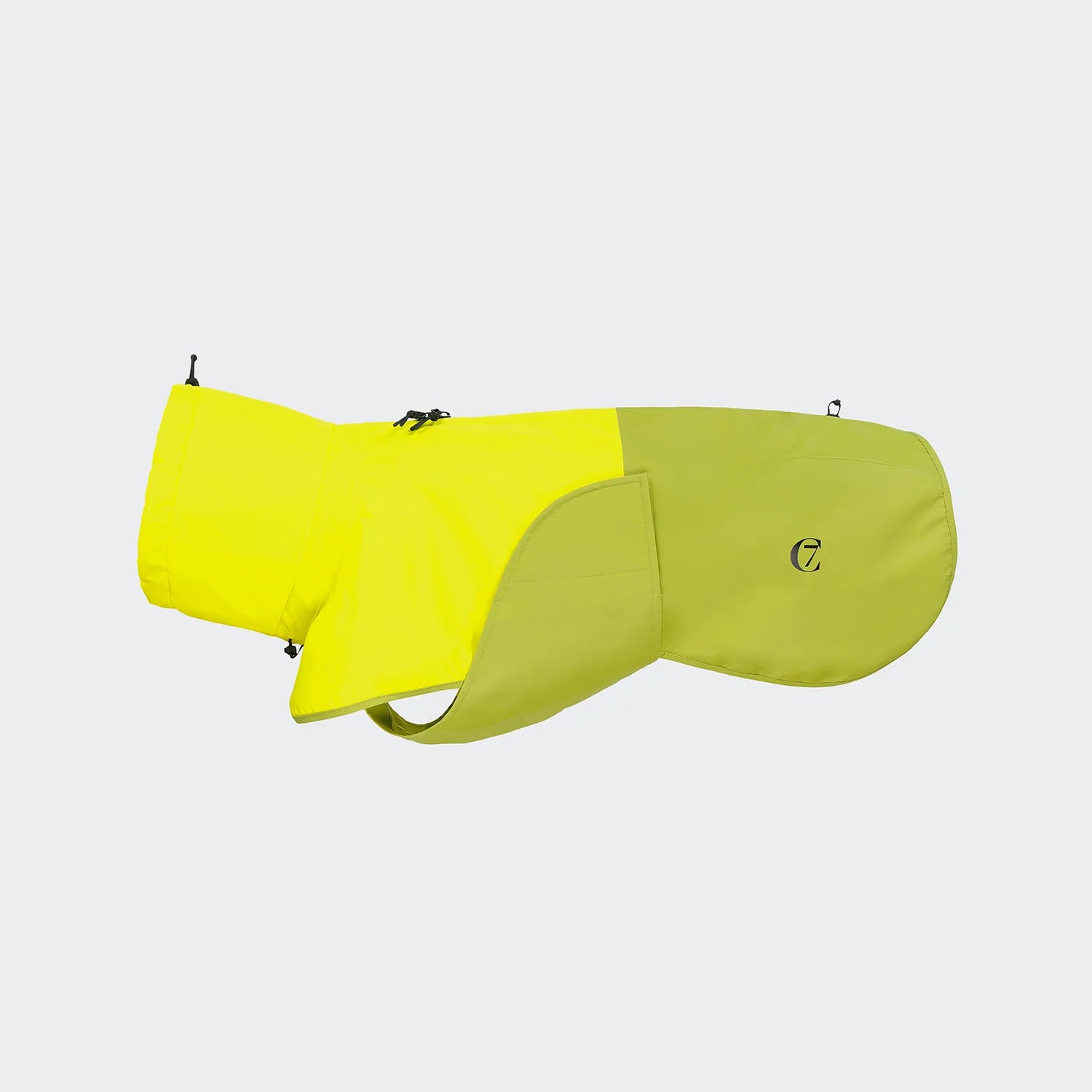 Cloud7-Hunderegenmantel-AKTIV-NeonGreen-LightOlive