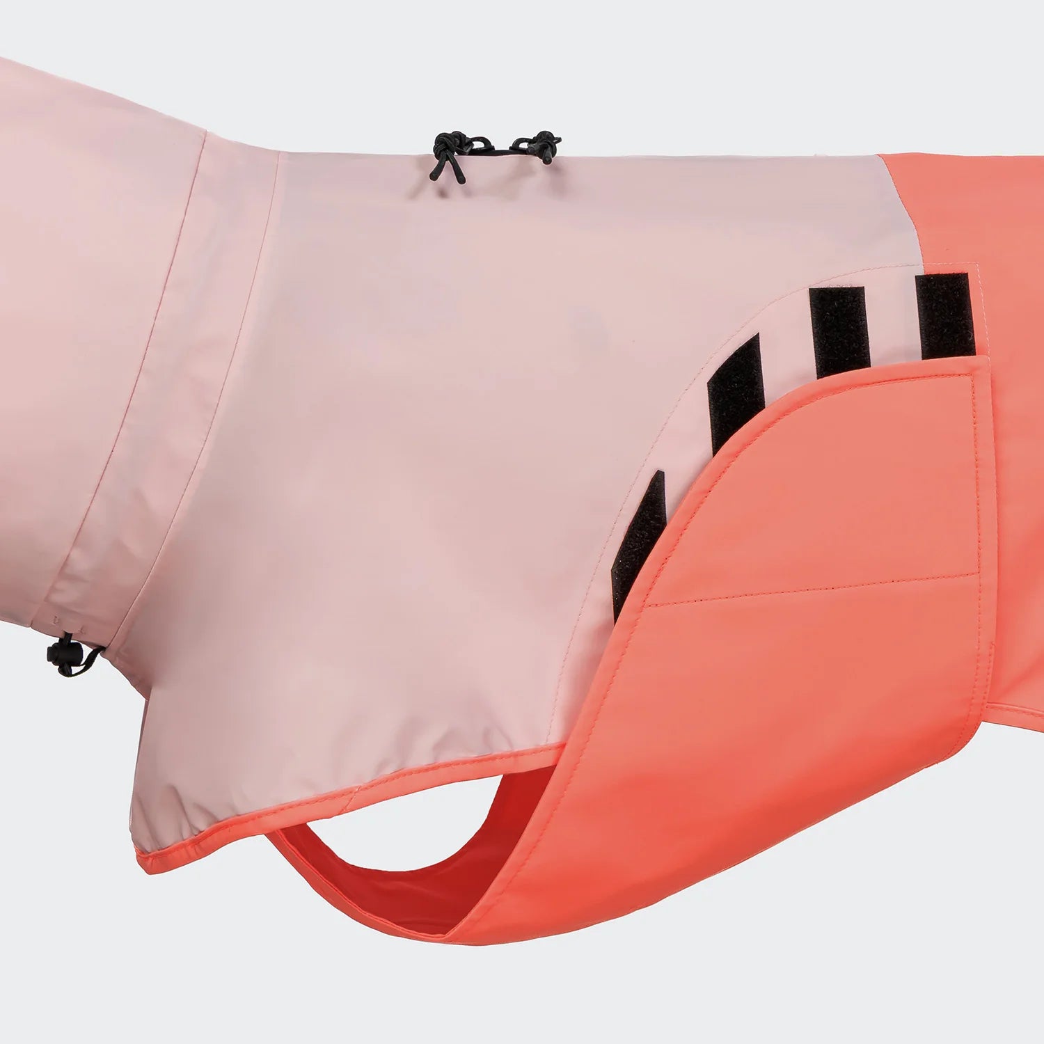 Cloud7-Hunderegenmantel-AKTIV-Peach-NeonPink-Klett