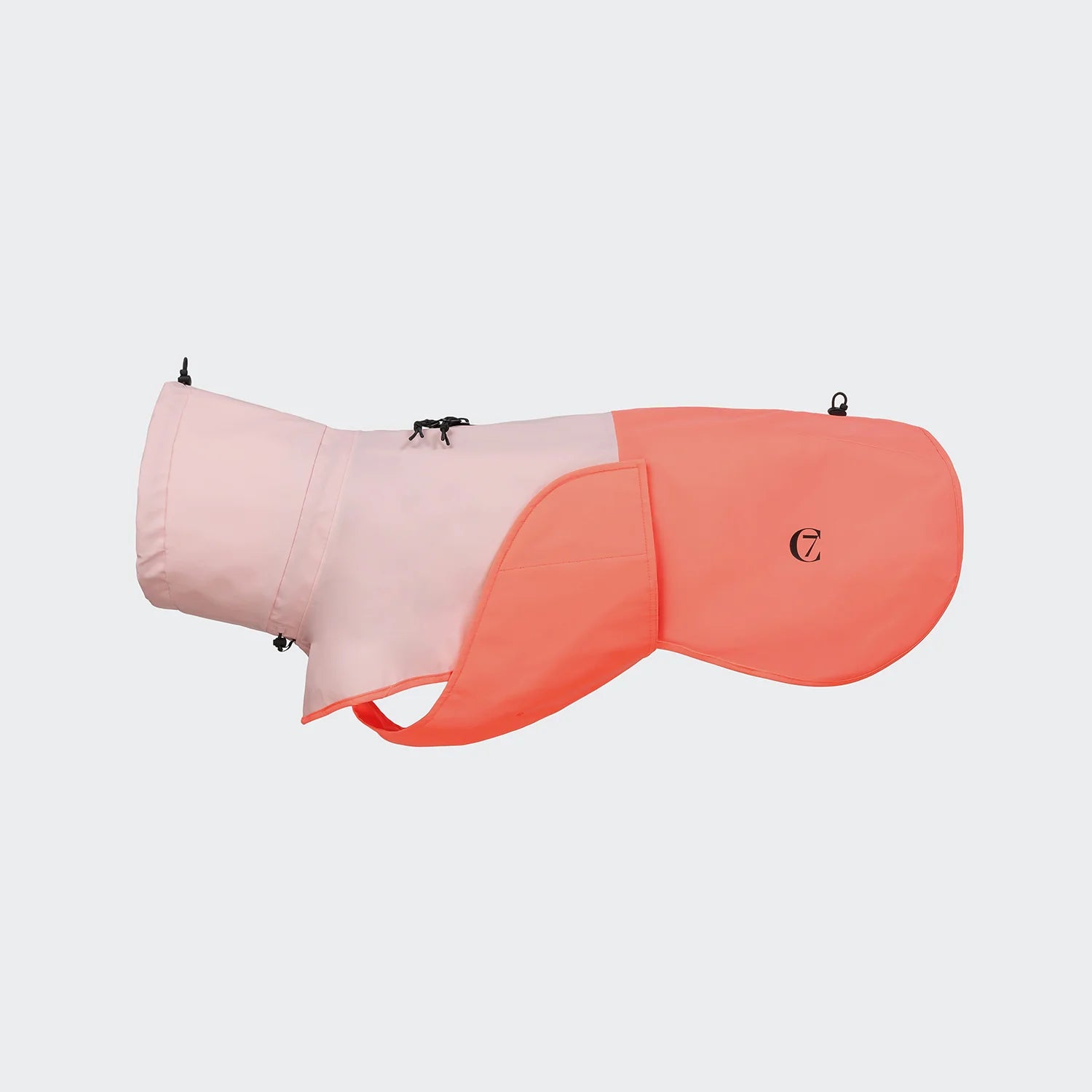 Cloud7-Hunderegenmantel-AKTIV-Peach-NeonPink