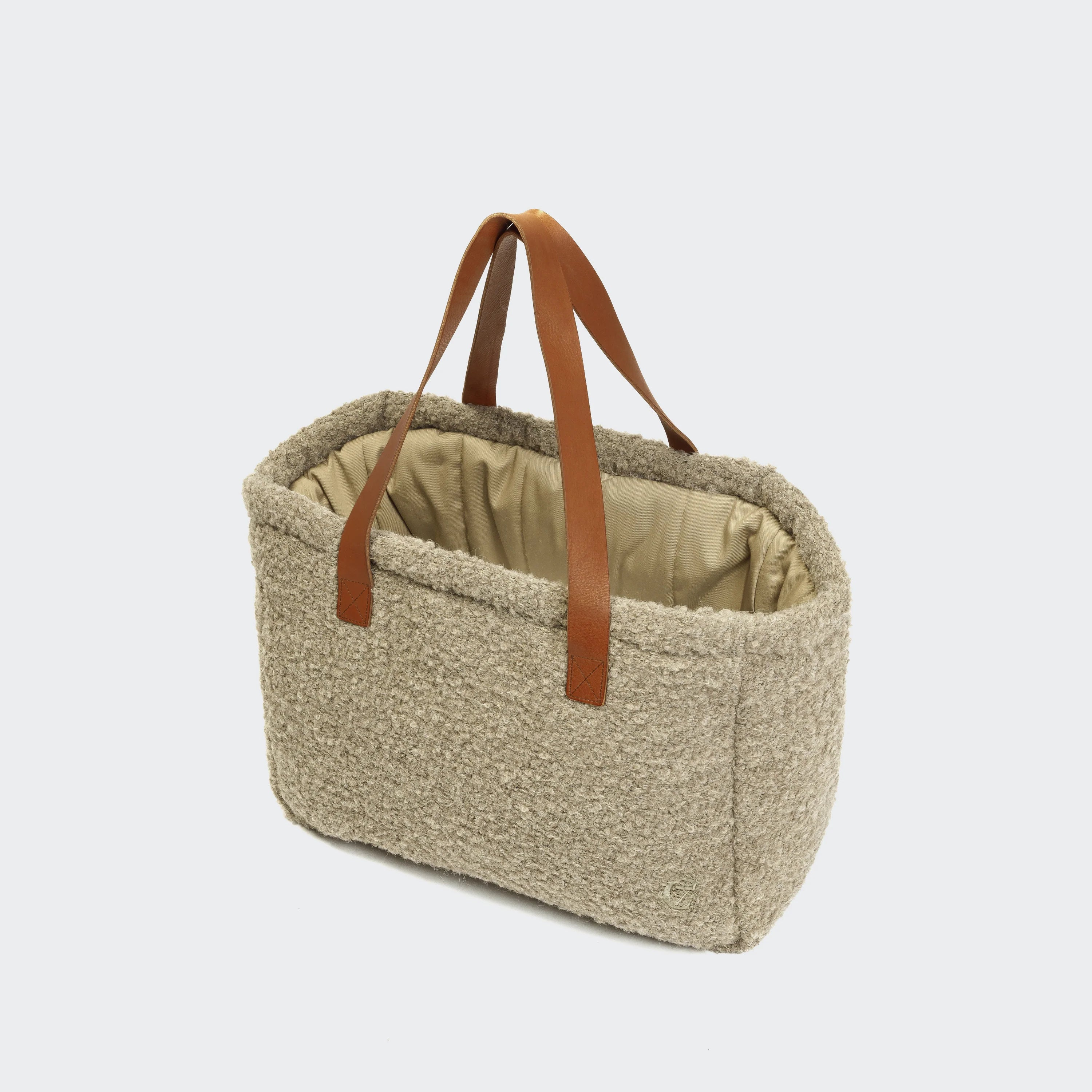 Cloud7-Hundetasche-Verona-Jacquard-Beige-L