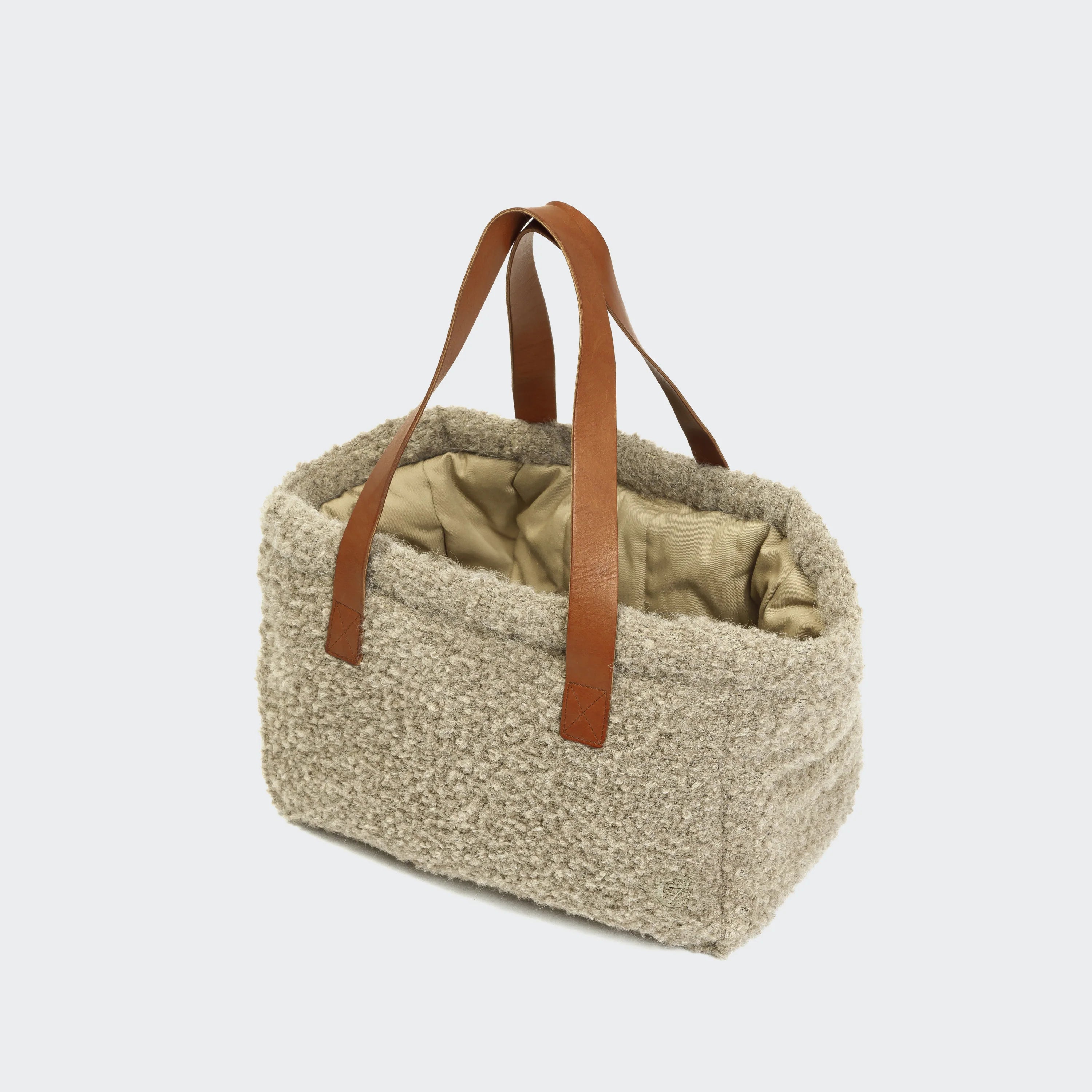 Cloud7-Hundetasche-Verona-Jacquard-Beige-M