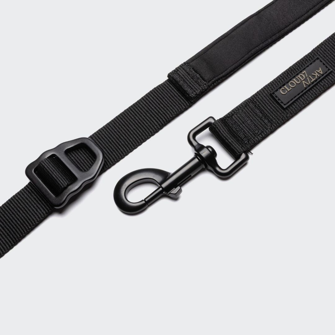 Cloud7-L-2-Jogging-Leine-AKTIV-Black-L-Karabiner