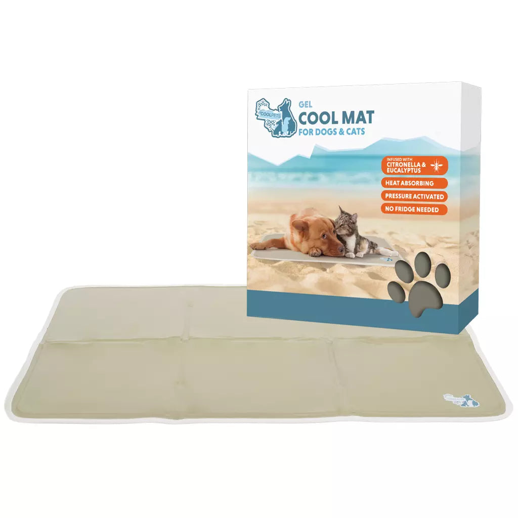 Coolpets-Hunde-Kühlmatte-Beige