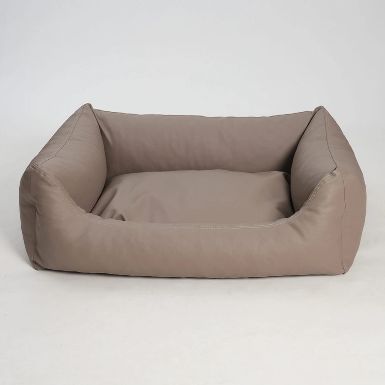 Dogs-in-the-City-Hundebett-Saddle-Kunstleder-Sand